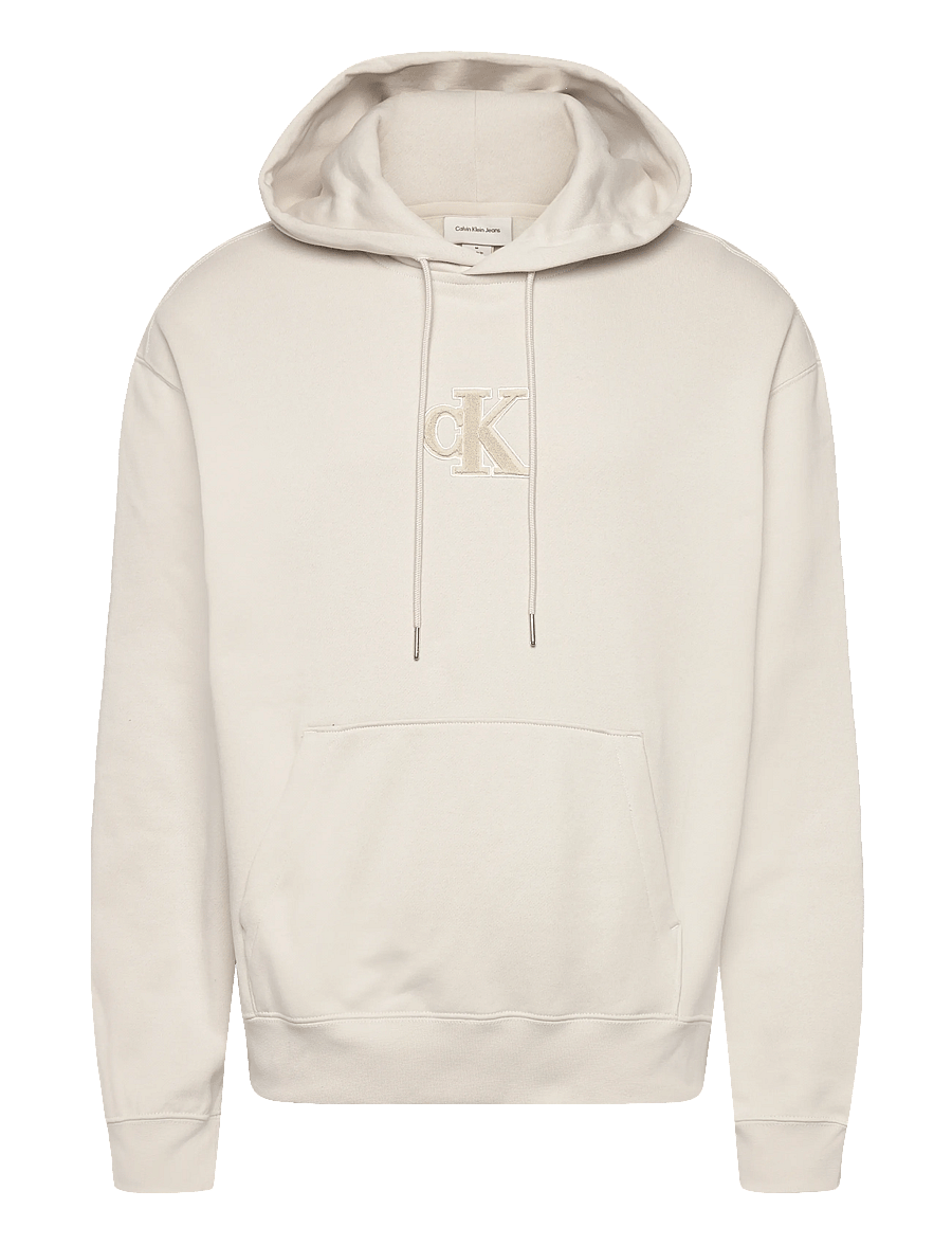 Calvin Klein Jeans - 350GSM FLEECE GIFT GIVING HOODIE - hoodies - chalk - 1