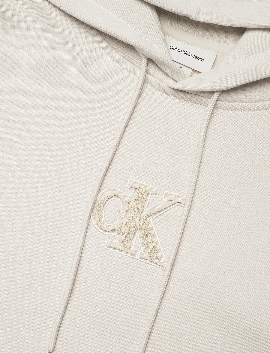 Calvin Klein Jeans - 350GSM FLEECE GIFT GIVING HOODIE - hoodies - chalk - 5