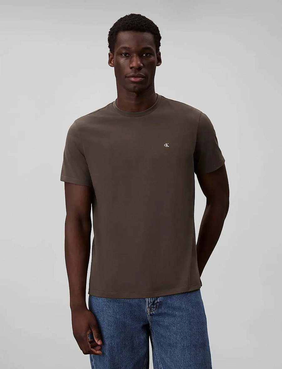 Calvin Klein Jeans - SS CLASSIC MONOGRAM TEE - lühikeste varrukatega t-särgid - beluga - 0