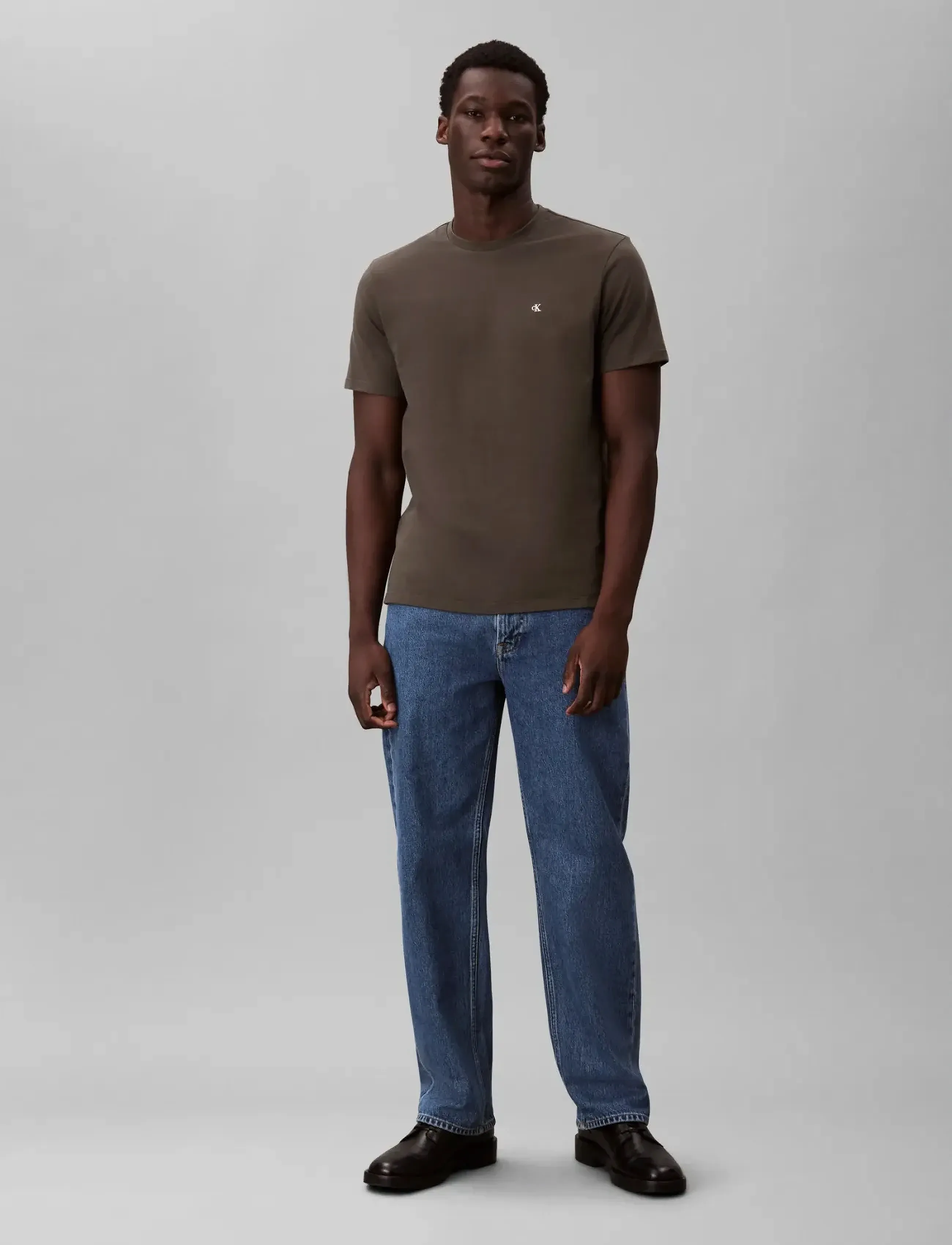 Calvin Klein Jeans - SS CLASSIC MONOGRAM TEE - kurzärmelig - beluga - 3
