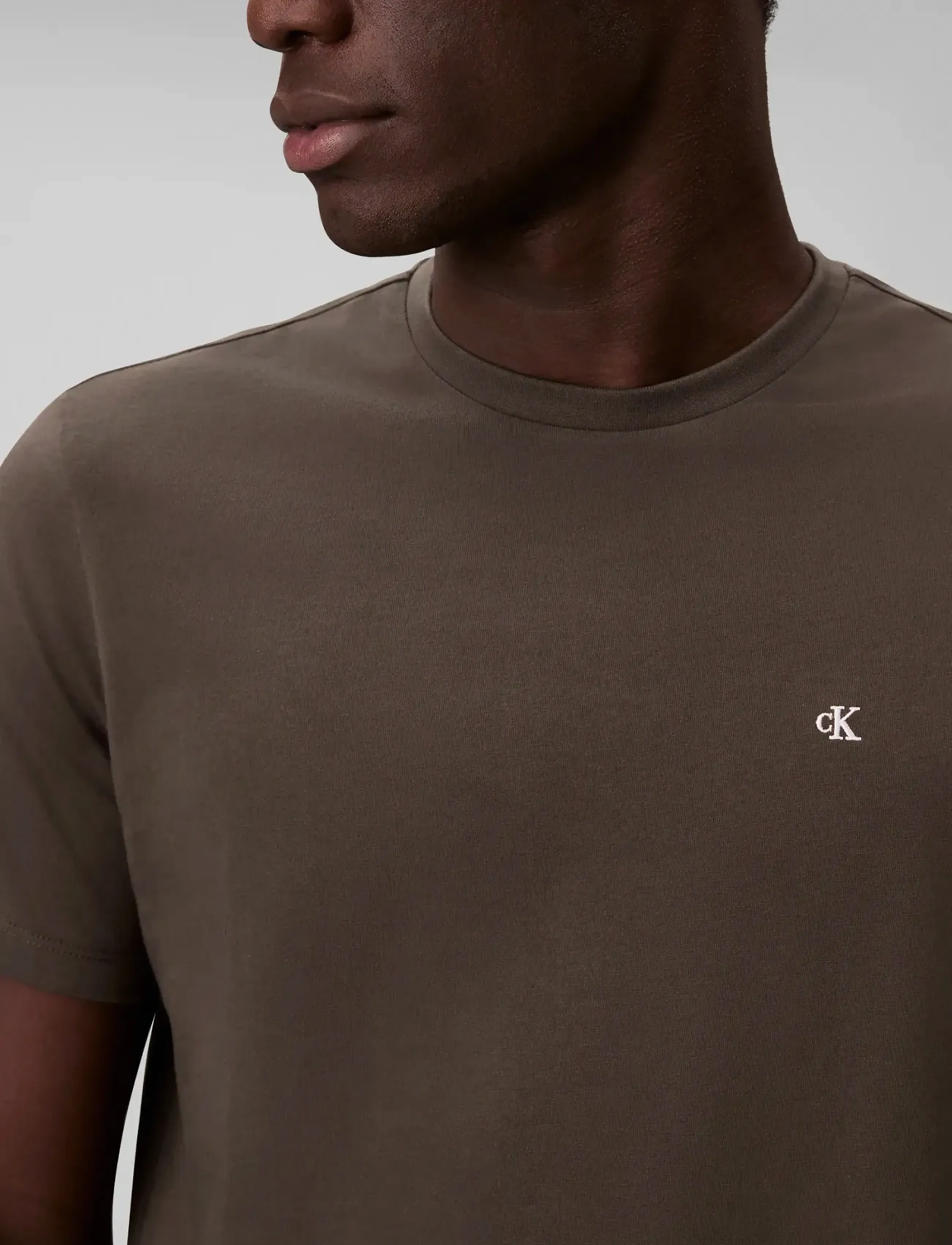 Calvin Klein Jeans - SS CLASSIC MONOGRAM TEE - kurzärmelig - beluga - 5