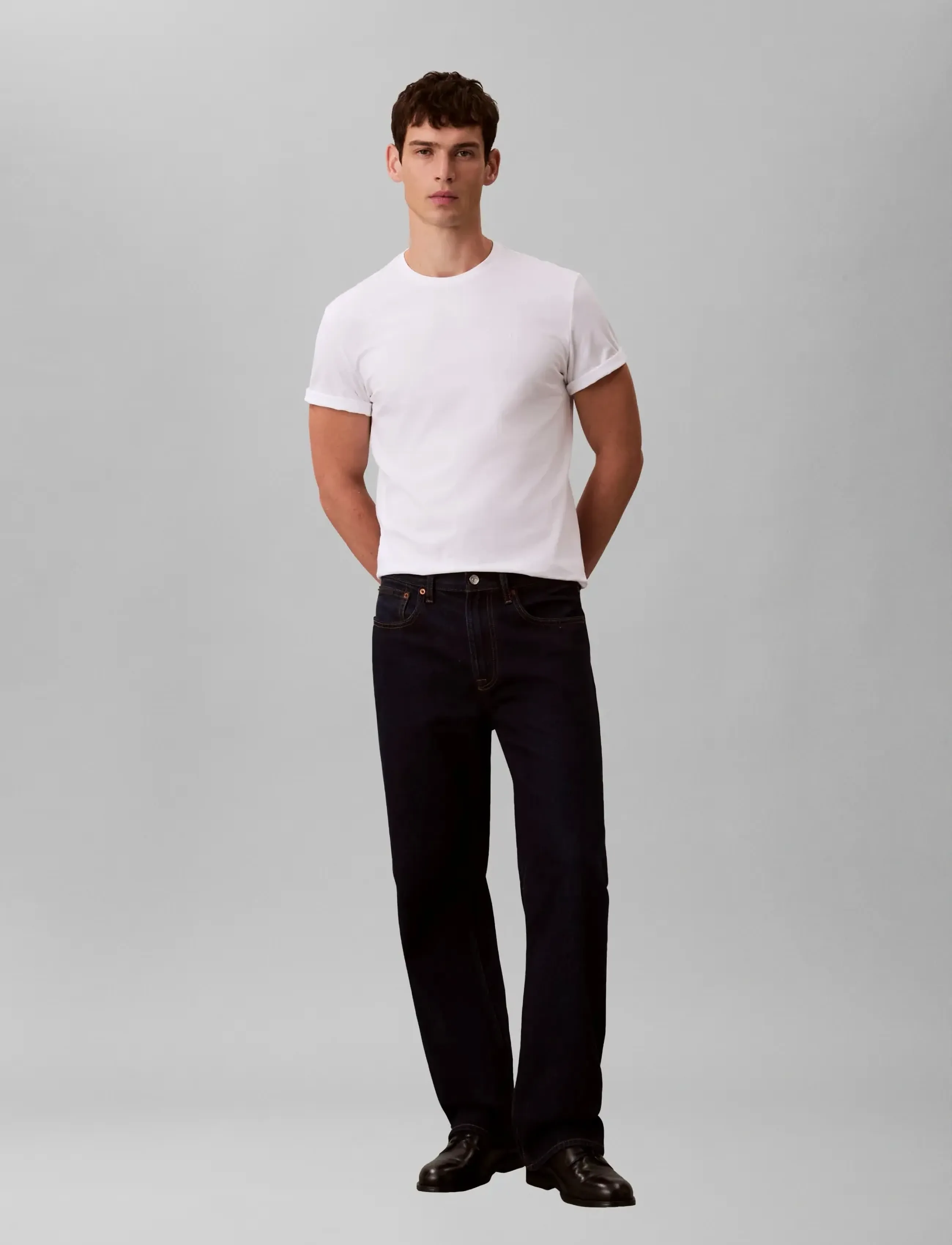 Calvin Klein Jeans - SS CLASSIC MONOGRAM TEE - kortärmade t-shirts - bright white - 0