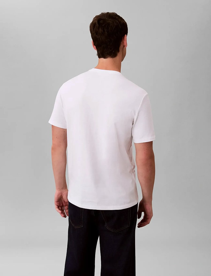Calvin Klein Jeans - SS CLASSIC MONOGRAM TEE - short-sleeved t-shirts - bright white - 3