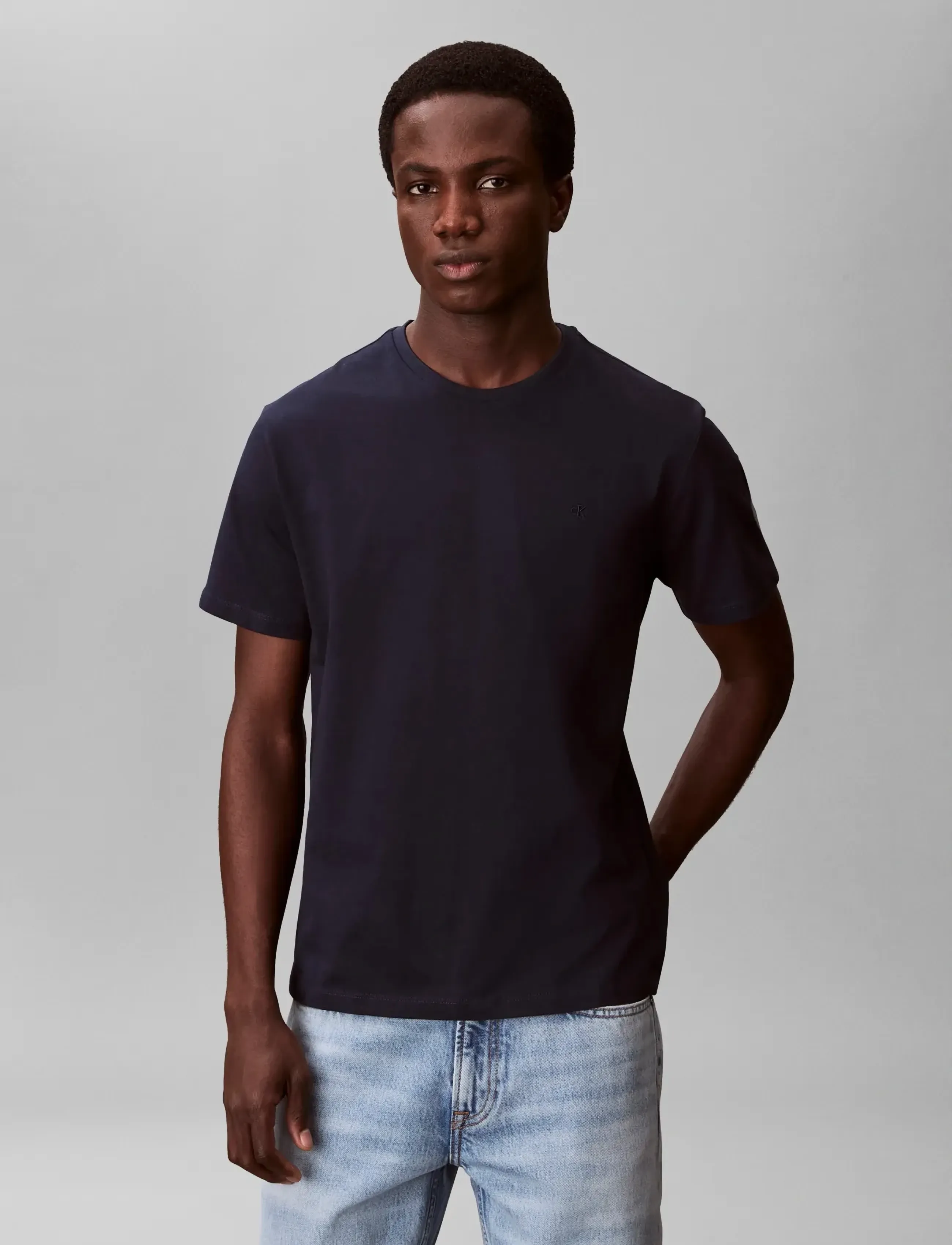 Calvin Klein Jeans SS CLASSIC MONOGRAM TEE - T-särgid - DARK SAPPHIRE / navy