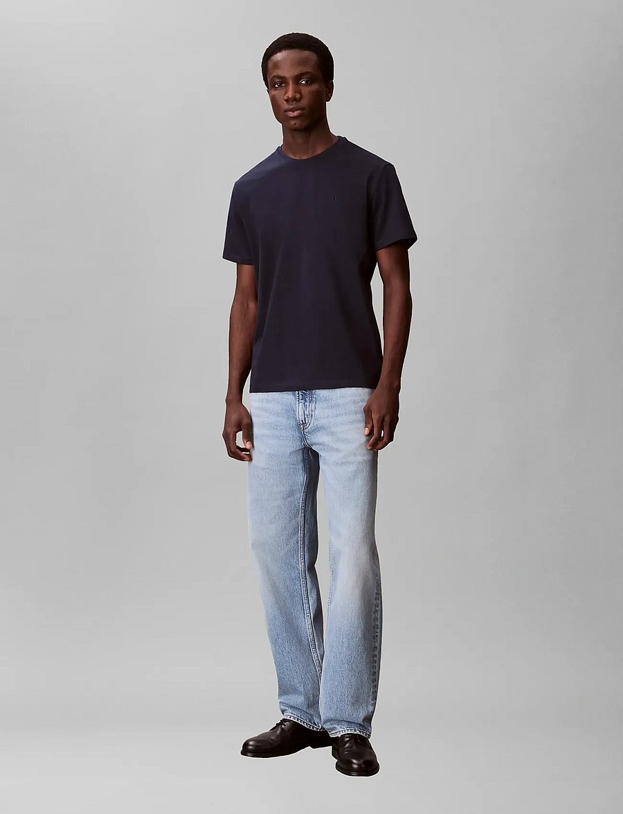 Calvin Klein Jeans - SS CLASSIC MONOGRAM TEE - lühikeste varrukatega t-särgid - dark sapphire - 4