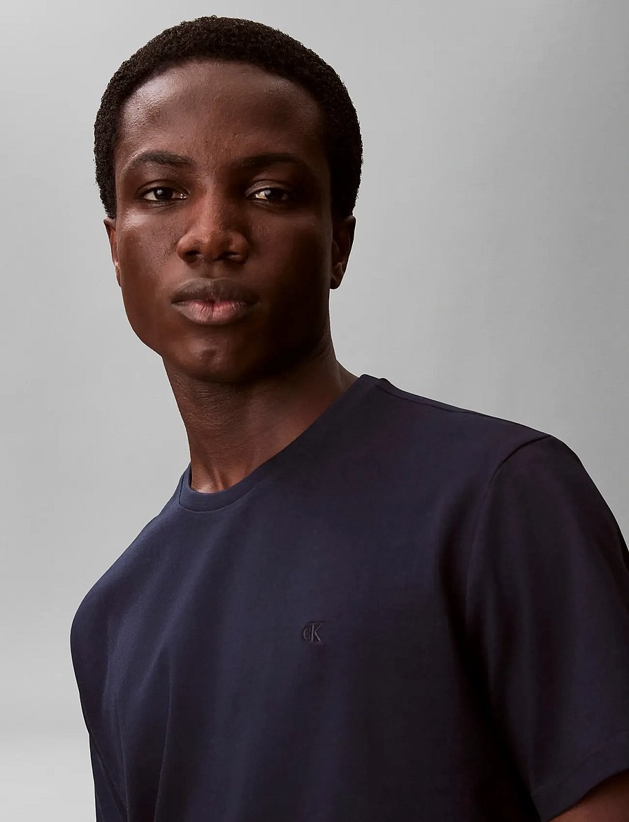 Calvin Klein Jeans - SS CLASSIC MONOGRAM TEE - lühikeste varrukatega t-särgid - dark sapphire - 5