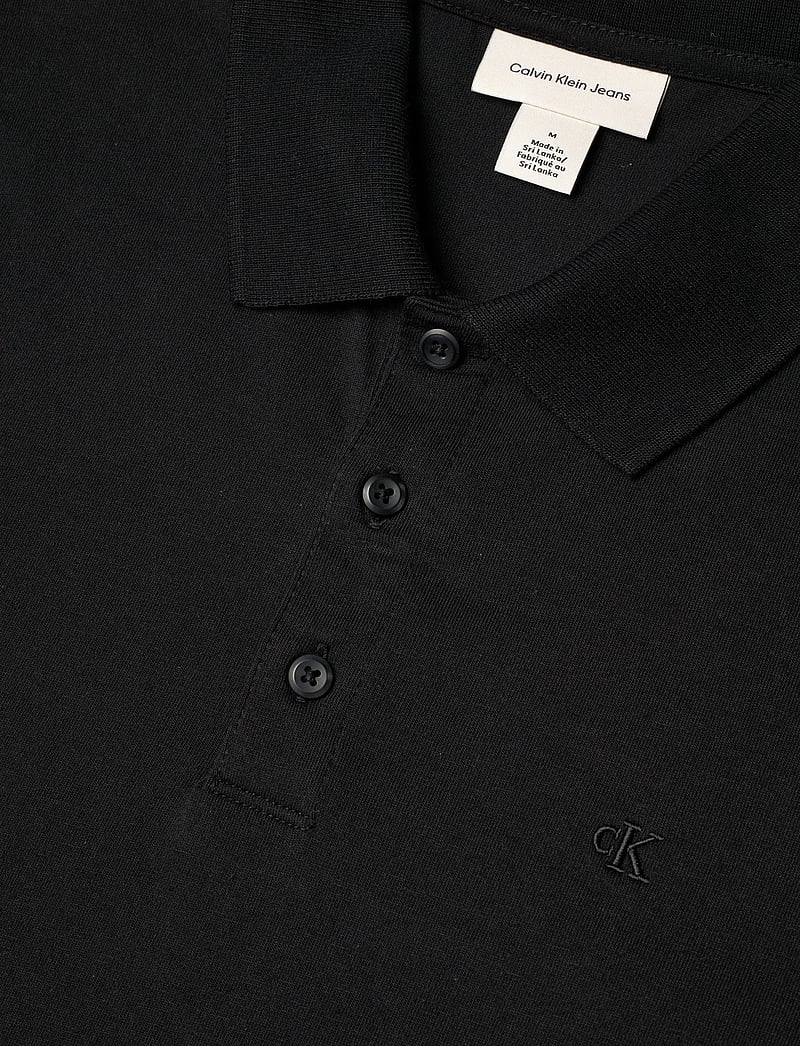 Calvin Klein Jeans - SS CLASSIC MONOGRAM POLO - kortærmede poloer - black - 2