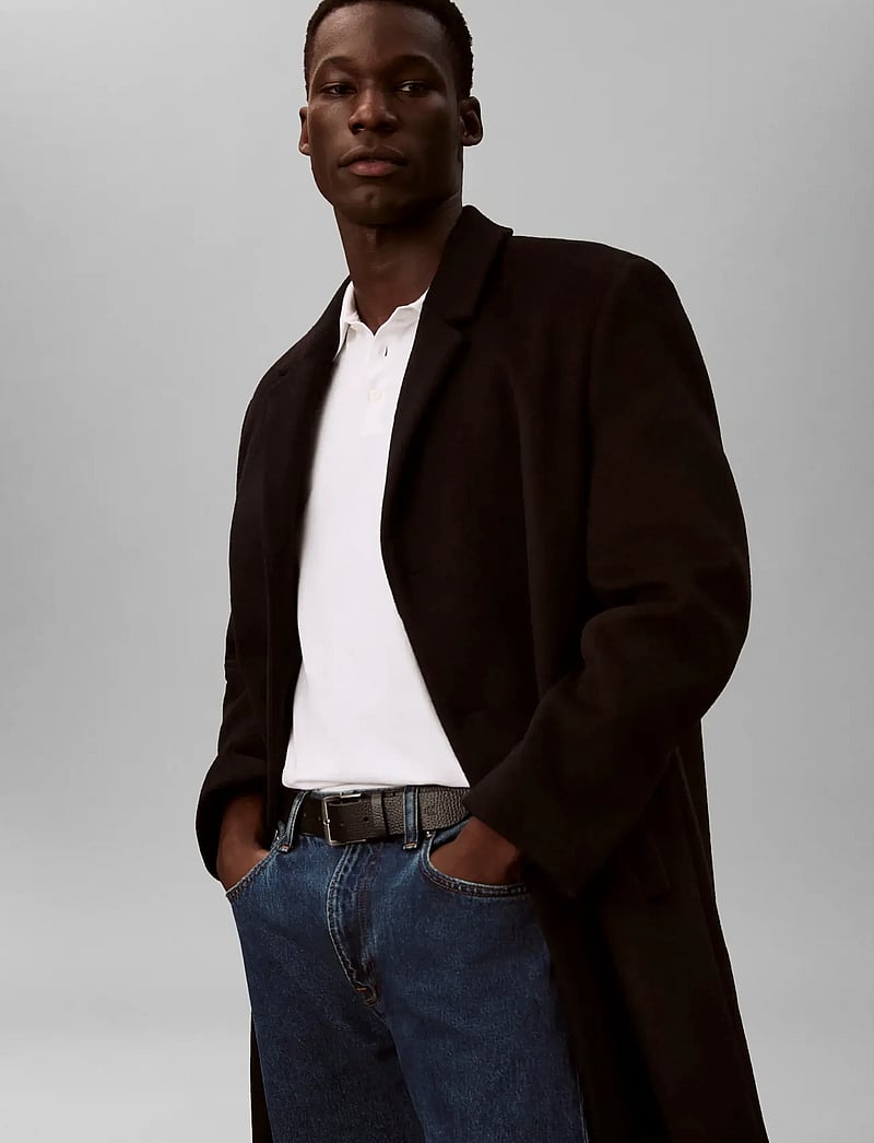 Calvin Klein Jeans - SS CLASSIC MONOGRAM POLO - kortærmede poloer - bright white - 5