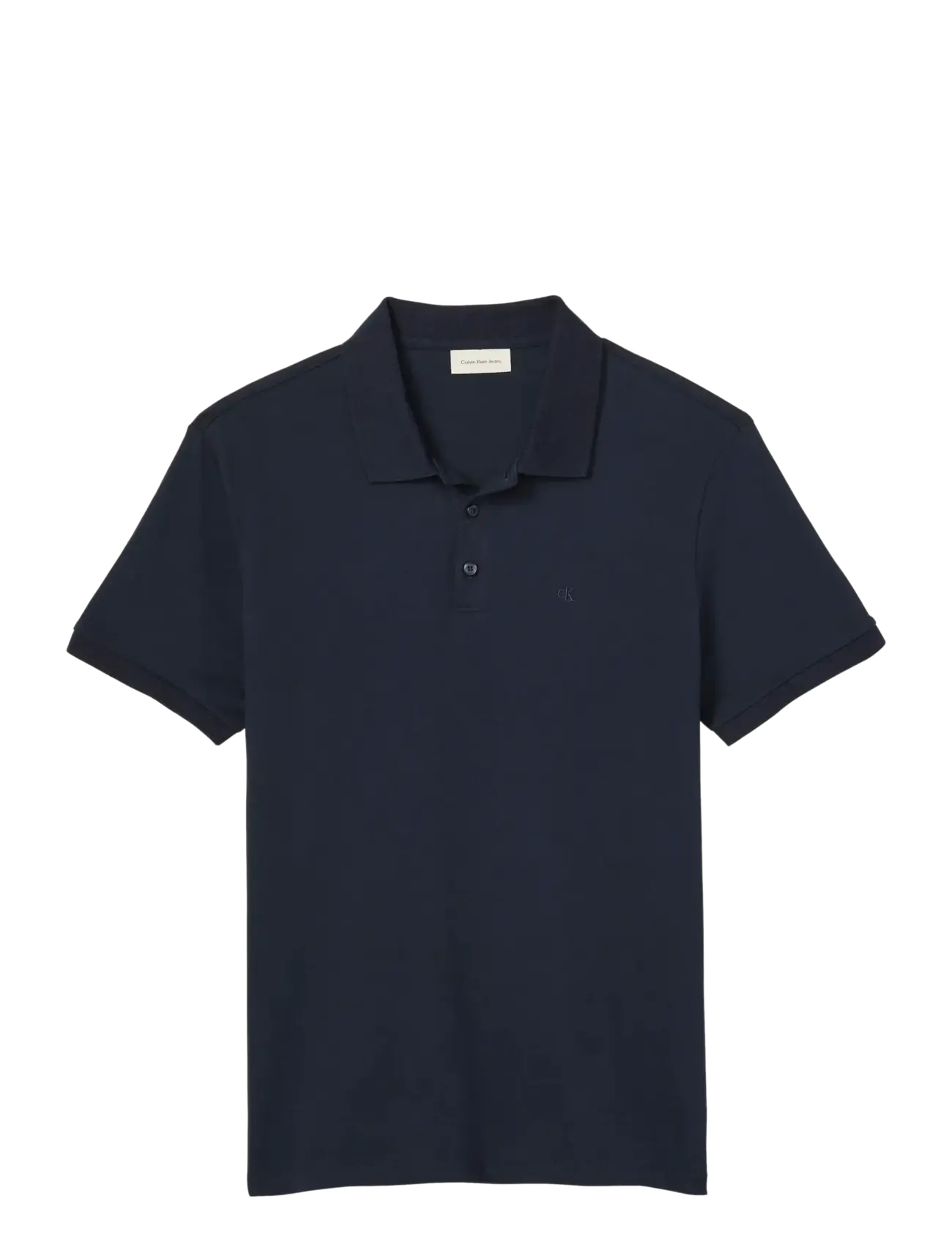 CALVIN KLEIN JEANS Ss Klassisch Monogram Polo Navy - L - Herren