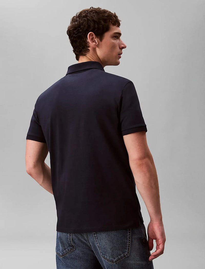 Calvin Klein Jeans - SS CLASSIC MONOGRAM POLO - kortærmede poloer - dark sapphire - 2