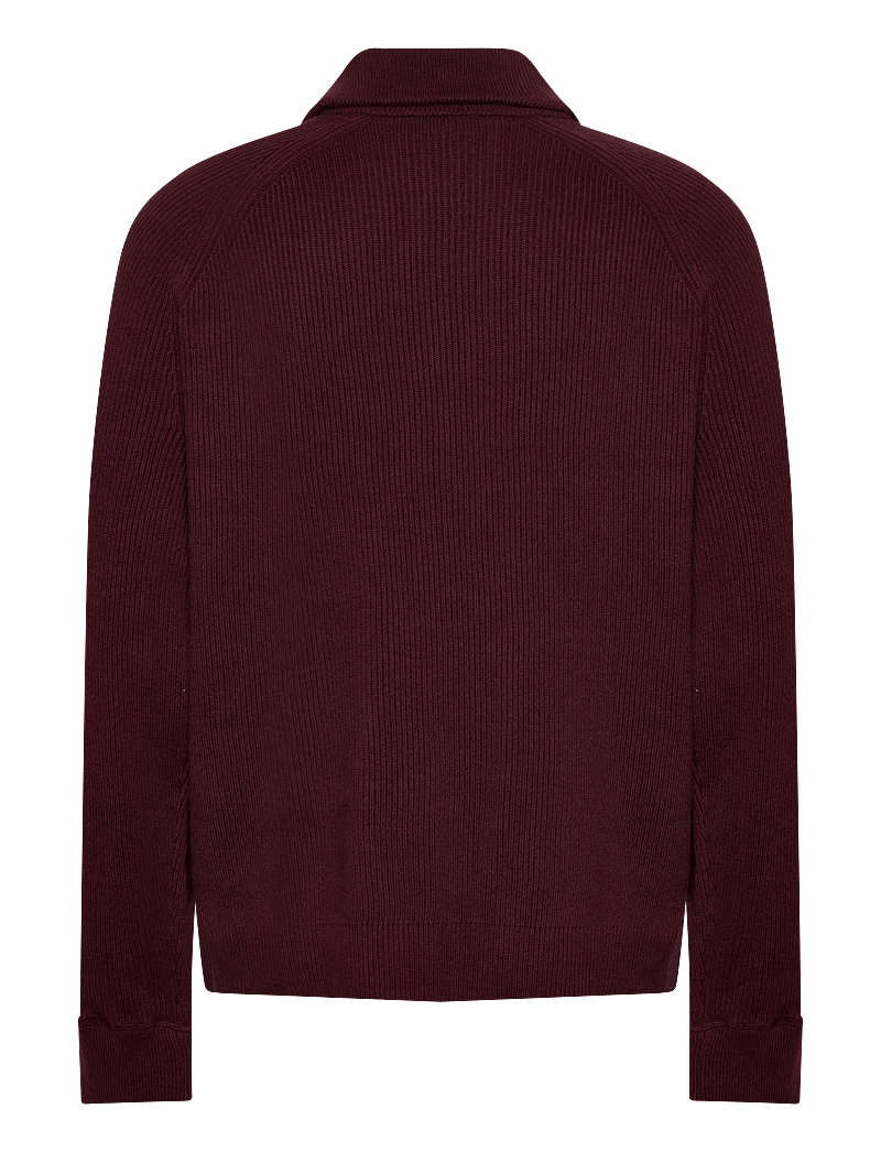 Calvin Klein Jeans - LS RACING STRIPE FZ SWEATER 9GG - pullover mit durchgehendem reißverschluss - moroccan brown - 2