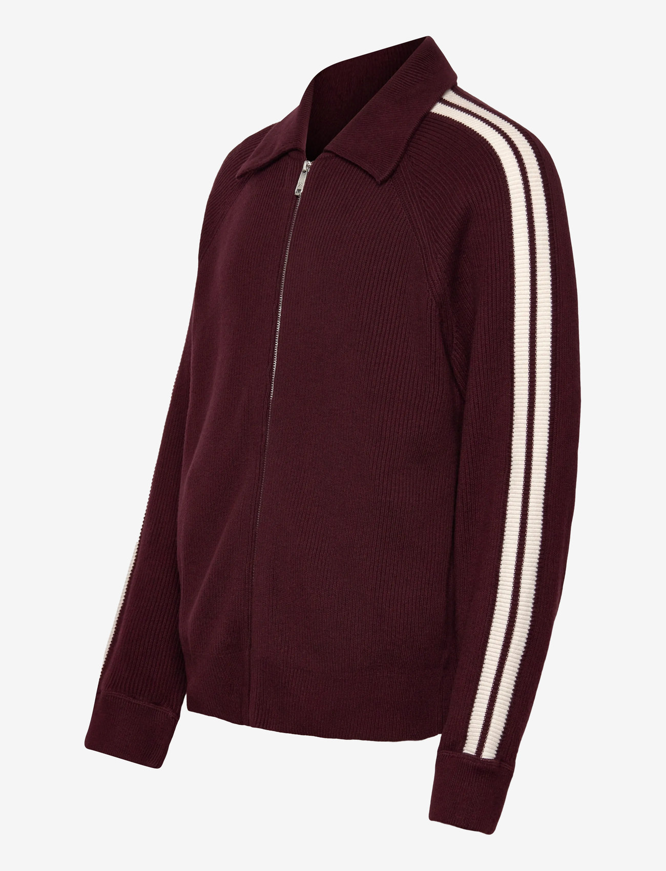 Calvin Klein Jeans - LS RACING STRIPE FZ SWEATER 9GG - pullover mit durchgehendem reißverschluss - moroccan brown - 4