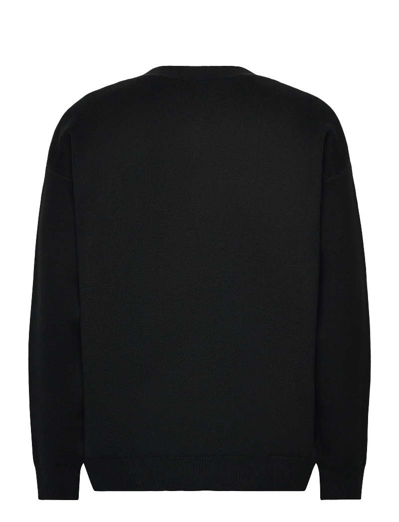 Calvin Klein Jeans - LS CTTN CASHMERE 3D LOGO CARDIGA - cardigans - black - 2