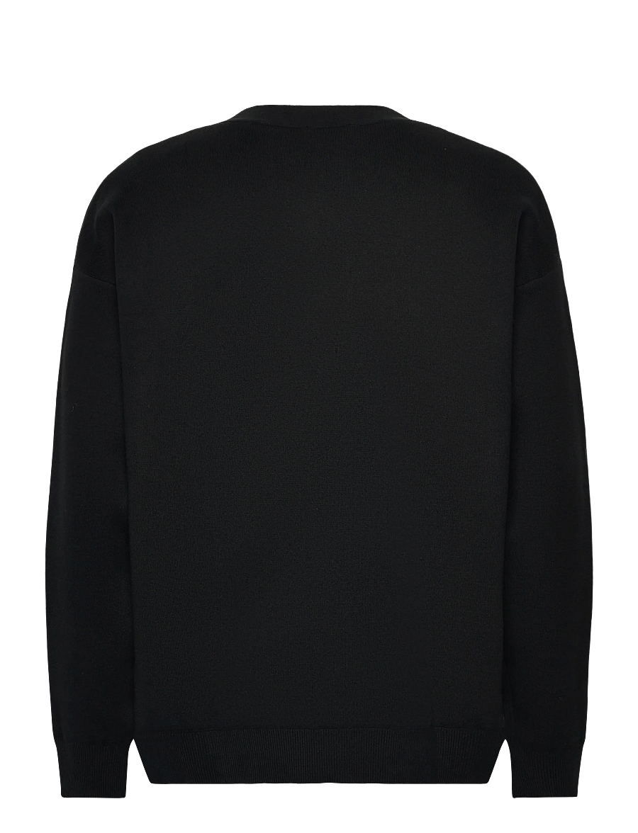 Calvin Klein Jeans - LS CTTN CASHMERE 3D LOGO CARDIGA - strickjacken - black - 2