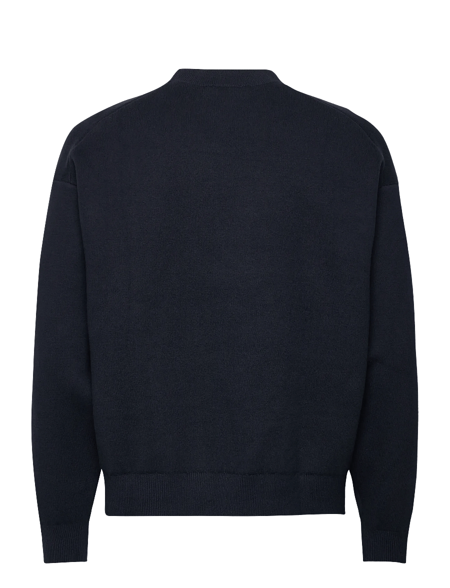 Calvin Klein Jeans - LS CTTN CASHMERE 3D LOGO CRWNK S - dressipluusid - dark sapphire - 2
