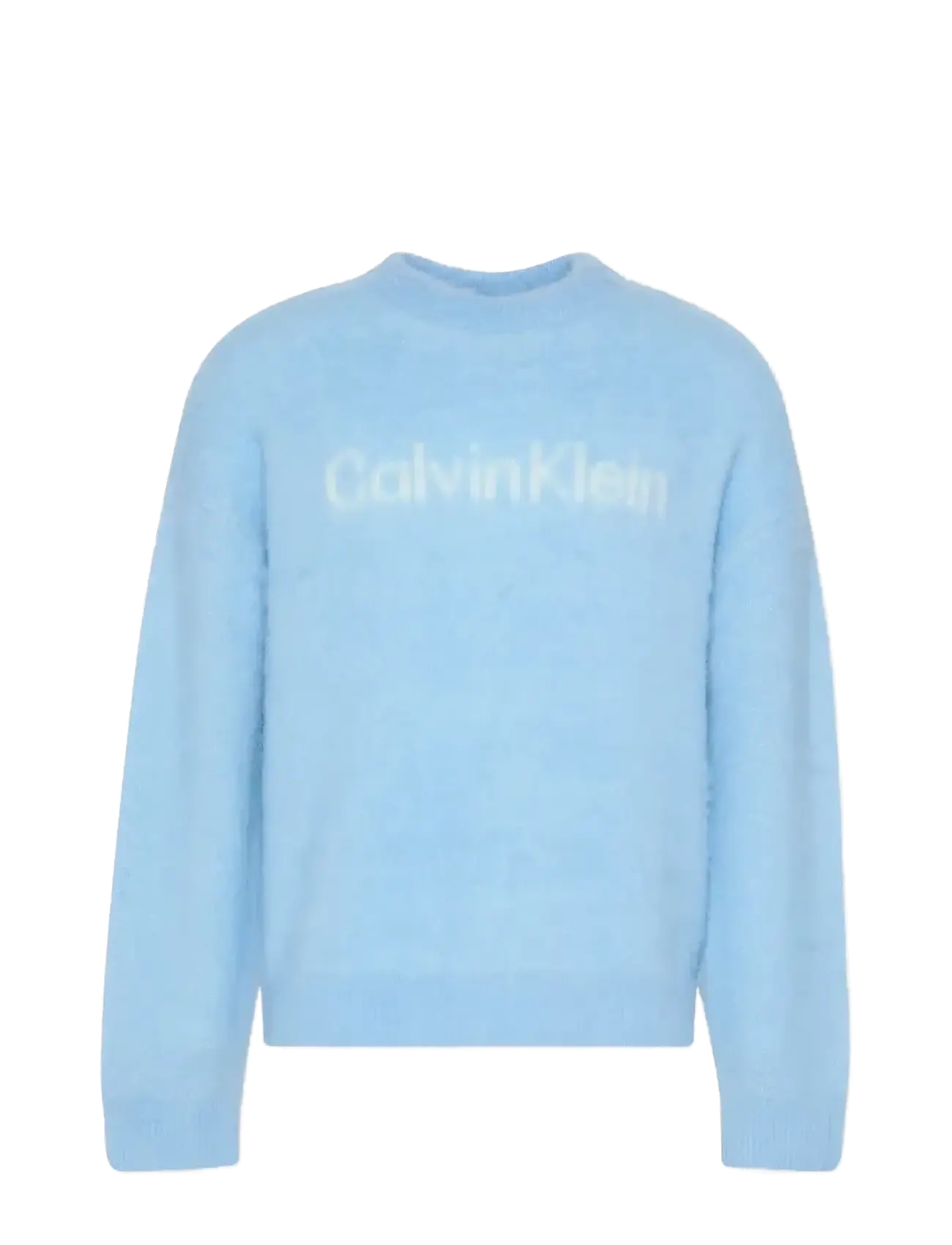 CALVIN KLEIN JEANS Ls Brushed Alpaca Logo Crwnk Swe Blau - M - Herren