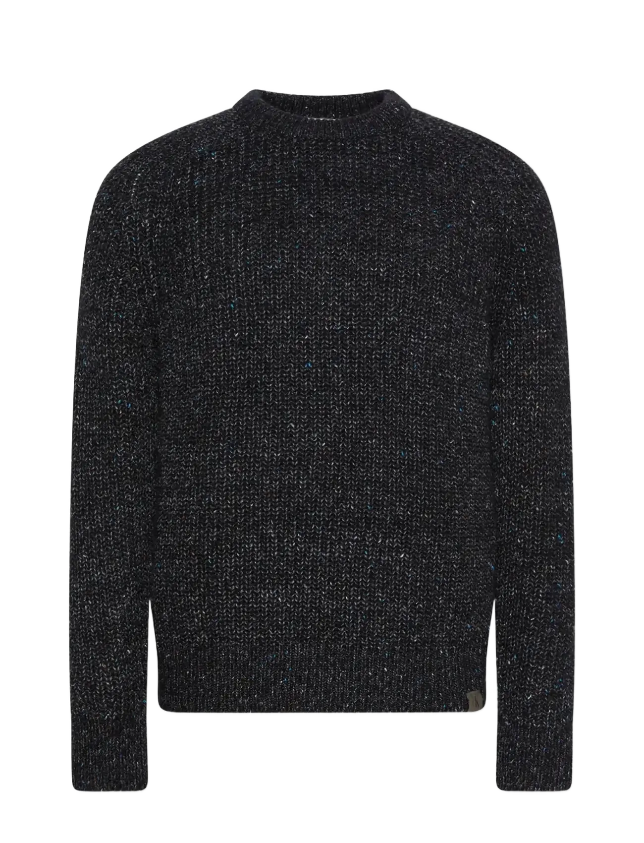 Calvin Klein Jeans LS NOVELTY YARN RAGLAN CREWNK SW - Rundhals - BLACK / black