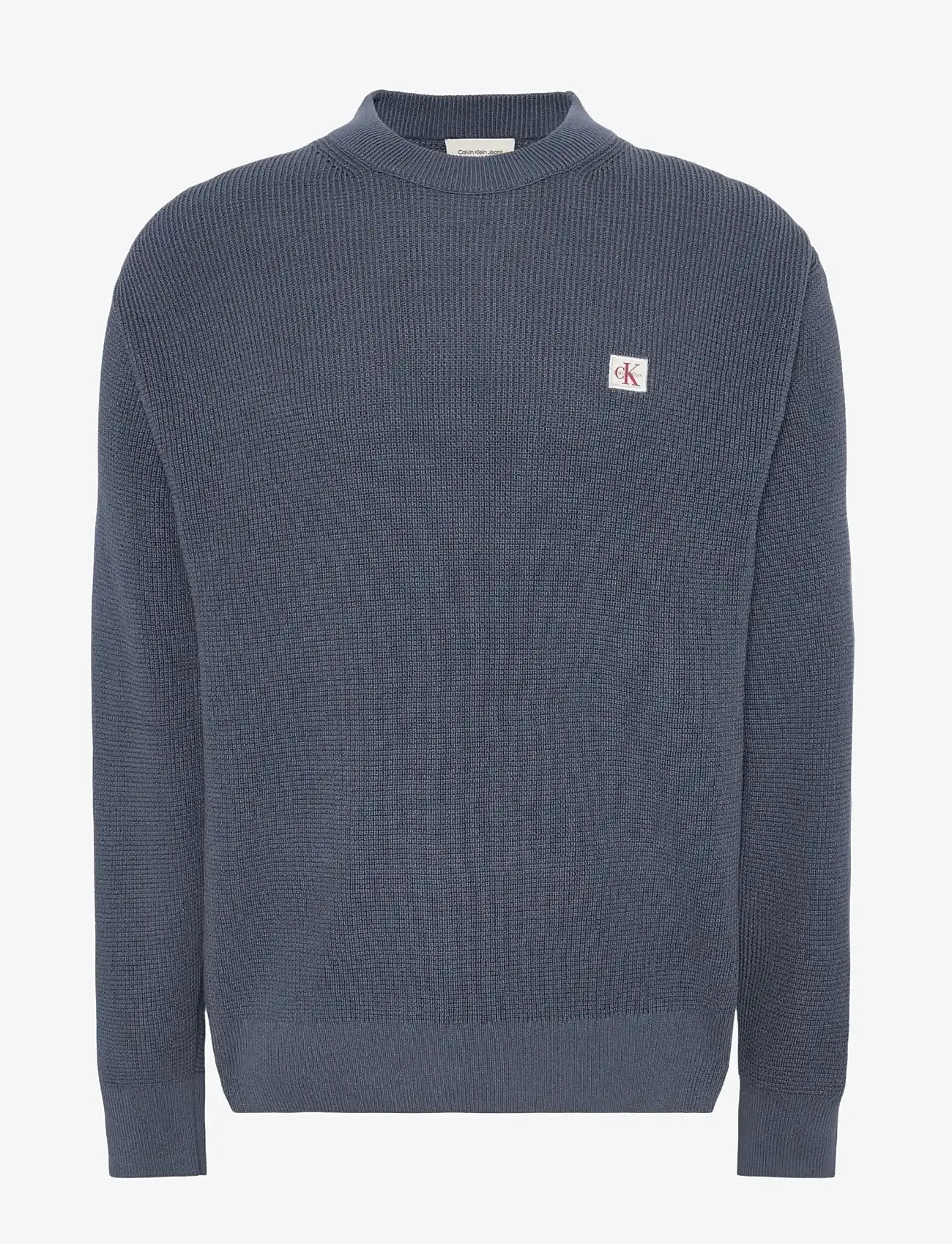 Calvin Klein Jeans - LS EZ COTTON WAFFLE CRWNK SWTR 9 - rundhals - blue nomad - 1