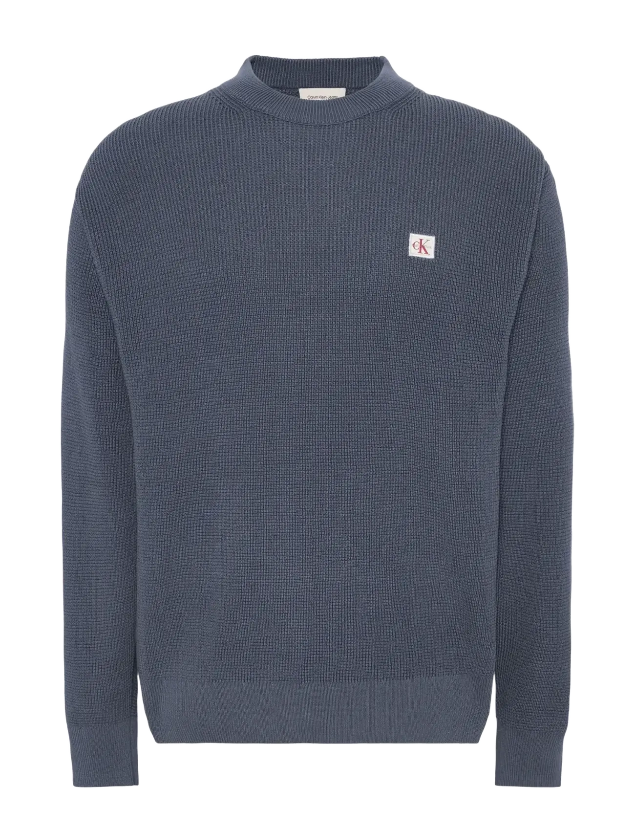 Calvin Klein Jeans LS EZ COTTON WAFFLE CRWNK SWTR 9 - Tøj - BLUE NOMAD / blue