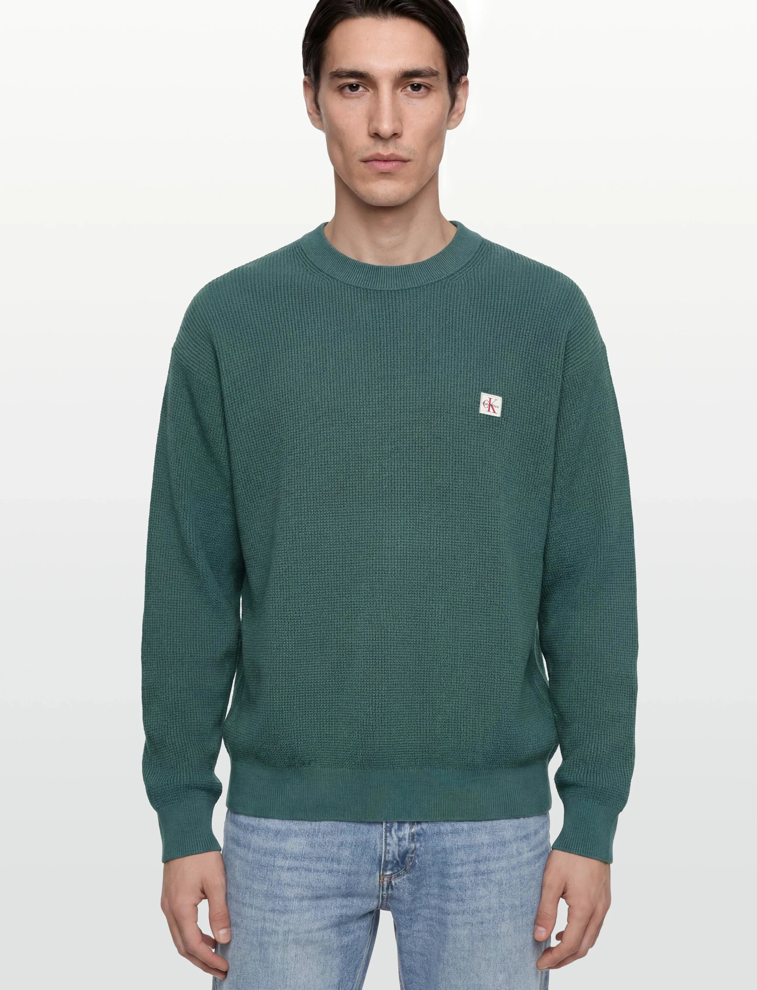 Calvin Klein Jeans - LS EZ COTTON WAFFLE CRWNK SWTR 9 - trøjer - vineyard - 3