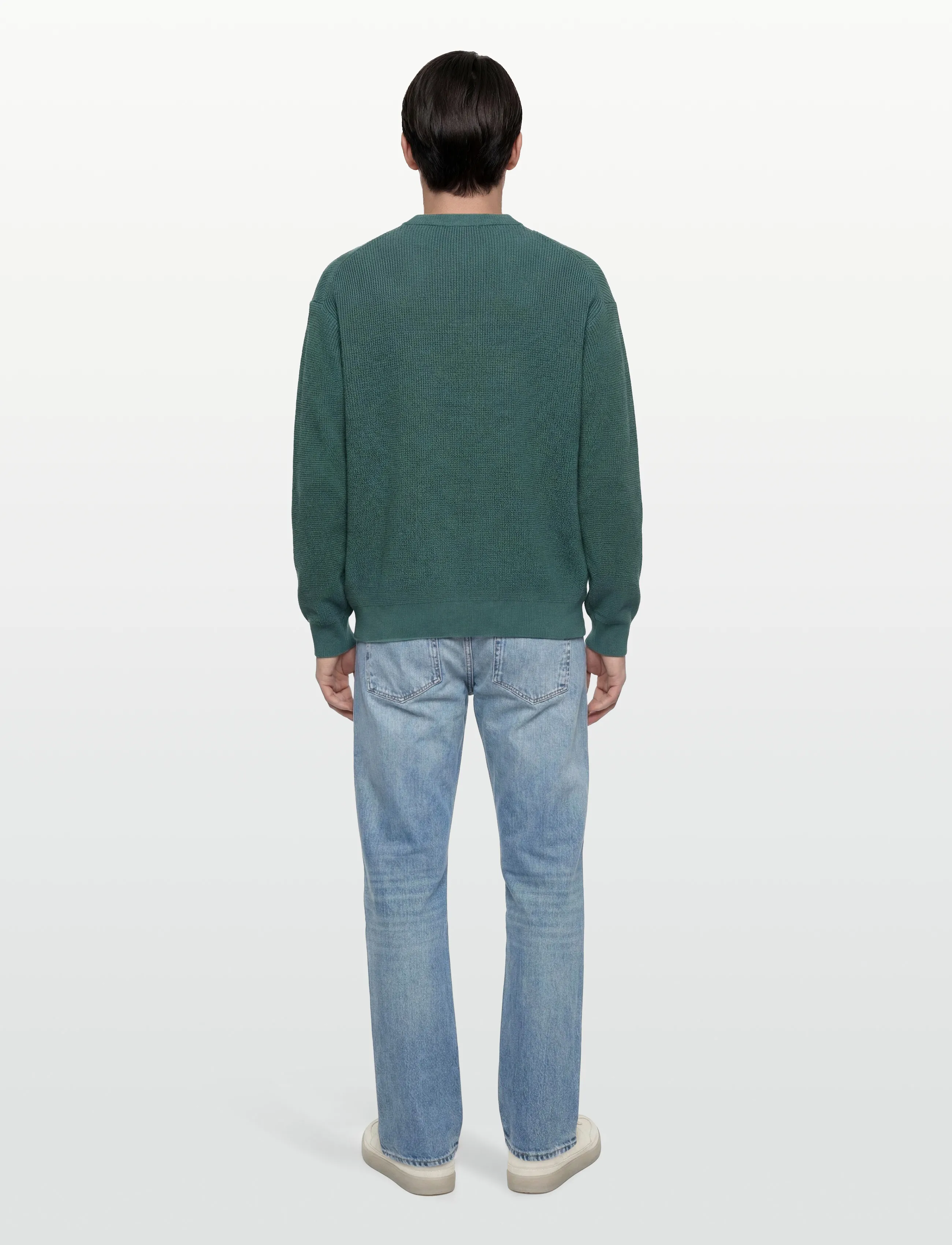 Calvin Klein Jeans - LS EZ COTTON WAFFLE CRWNK SWTR 9 - trøjer - vineyard - 4