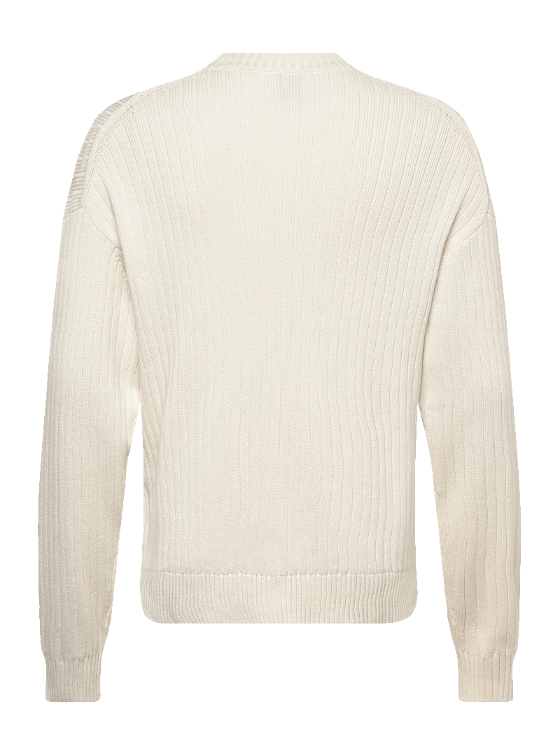 Calvin Klein Jeans - LS VERTICAL TEXTURE CTTN CREWNK - rundhals - tofu - 1
