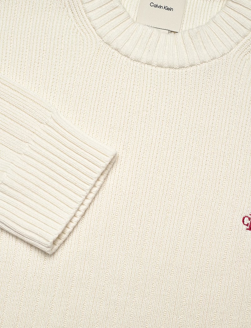 Calvin Klein Jeans - LS VERTICAL TEXTURE CTTN CREWNK - rundhals - tofu - 2