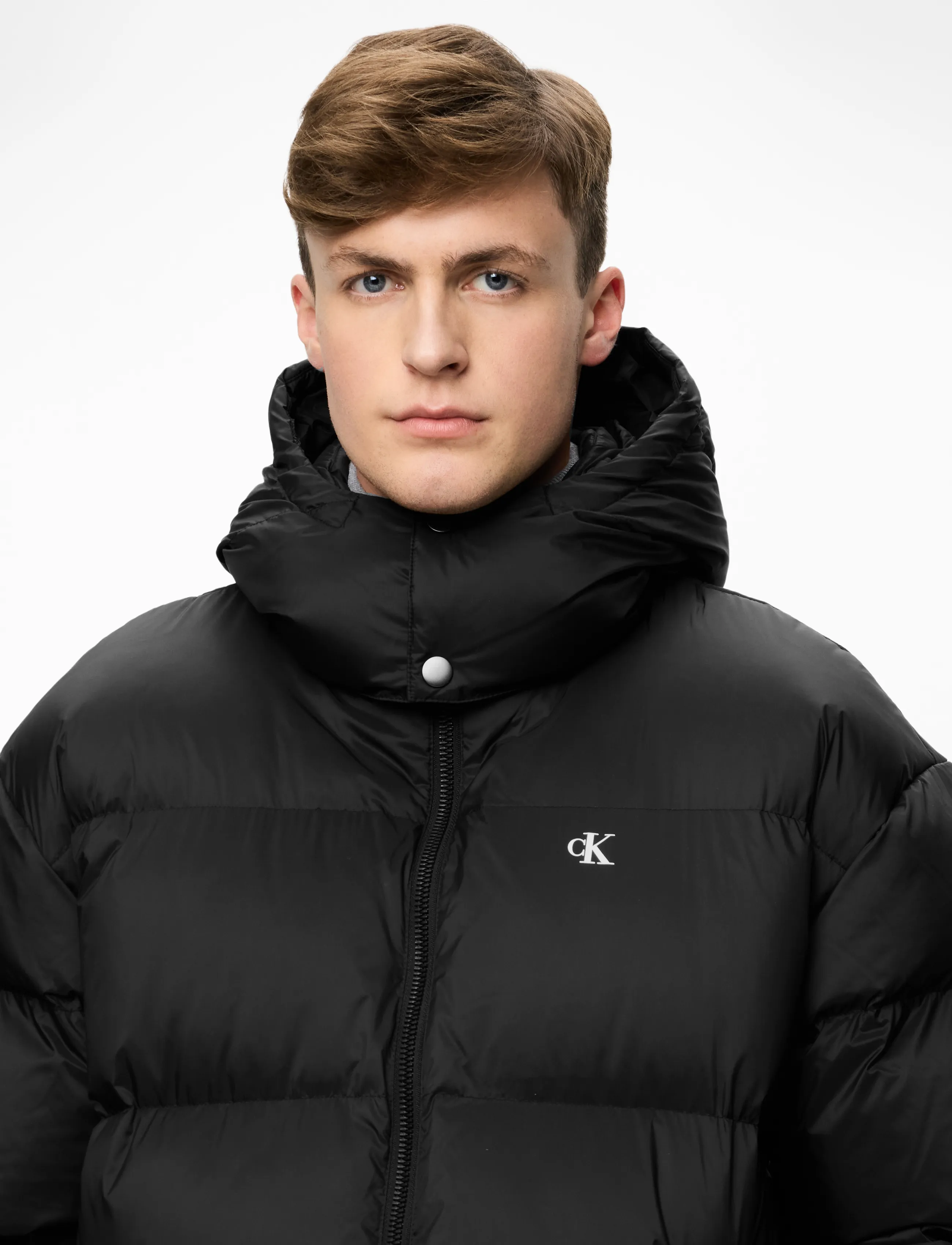 Calvin Klein Jeans Ls Long Length Hooded Nylon Puff dunjackor herr – bild 8