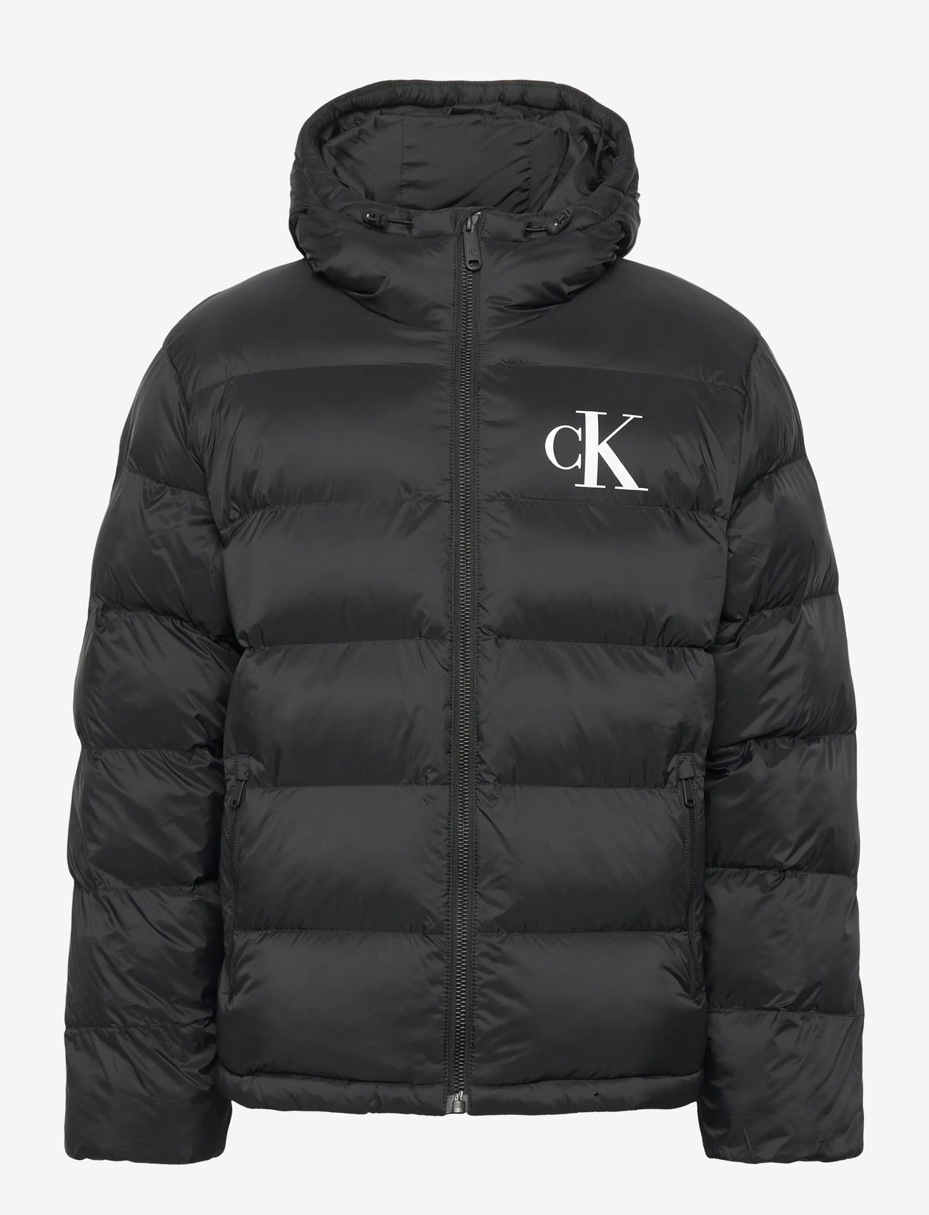 Calvin Klein Jeans - LS NYLON MONOGRAM PUFFER JKT - winterjacken - black - 0