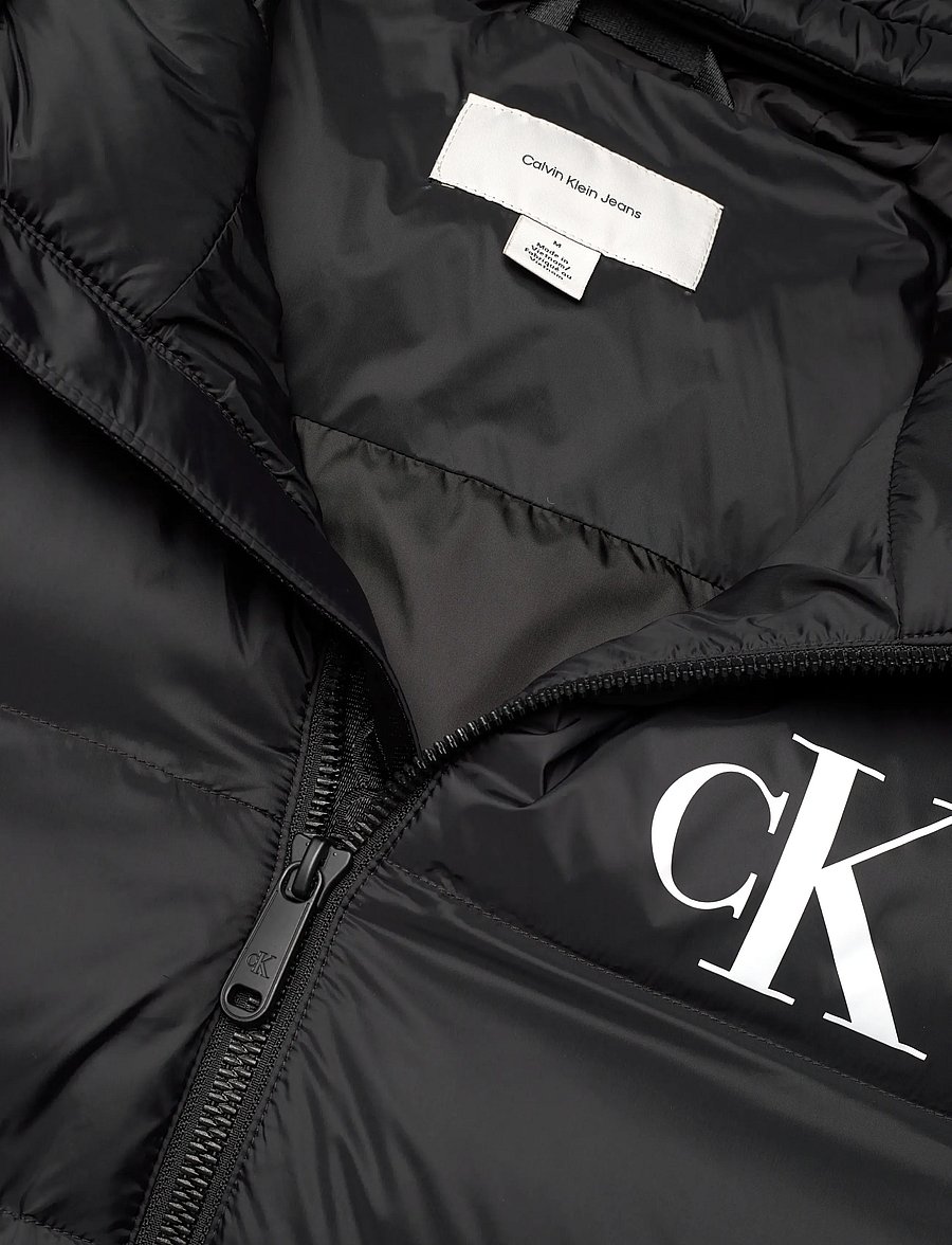 Calvin Klein Jeans - LS NYLON MONOGRAM PUFFER JKT - down jackets - black - 2