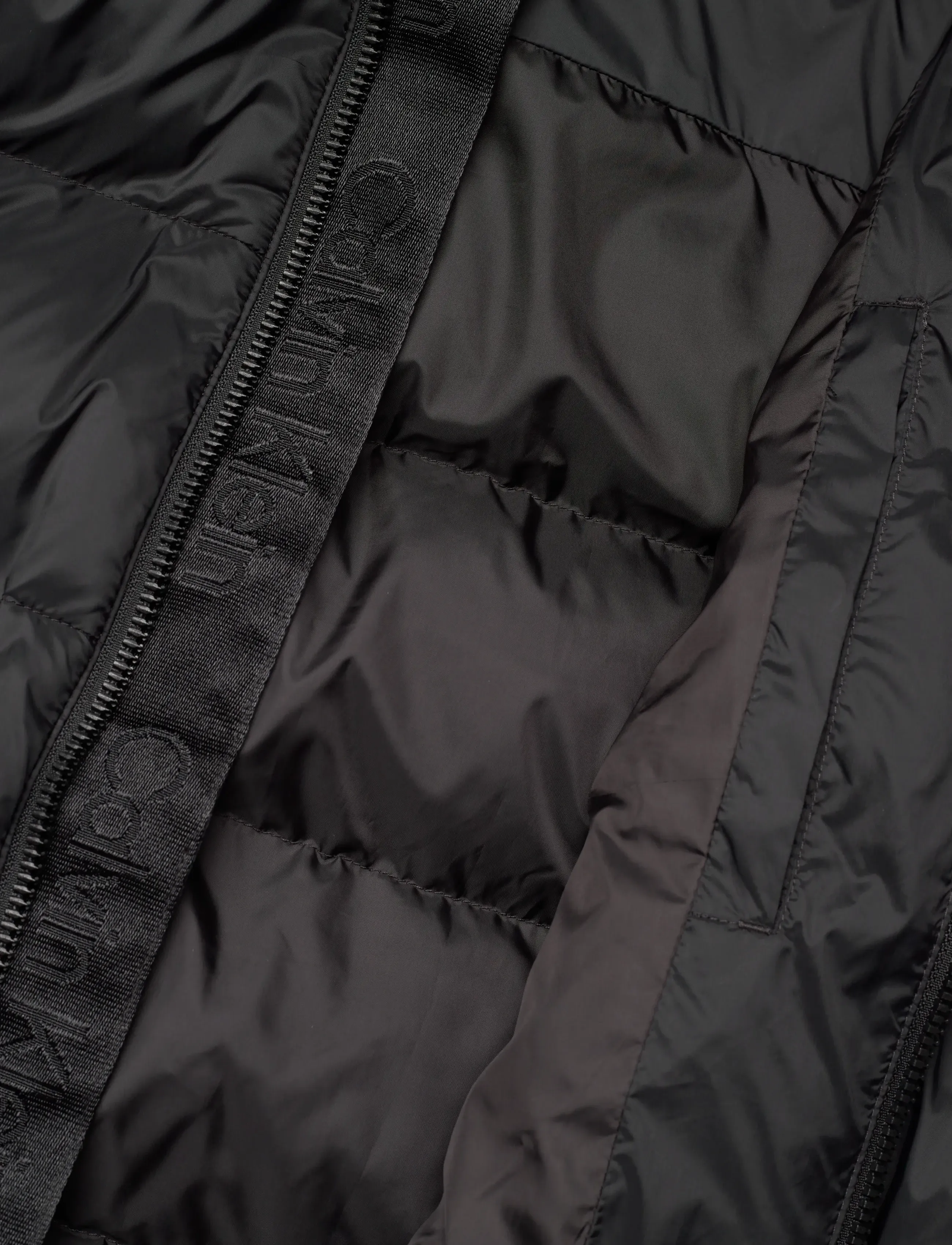 Calvin Klein Jeans - LS NYLON MONOGRAM PUFFER JKT - fôrede jakker - black - 5