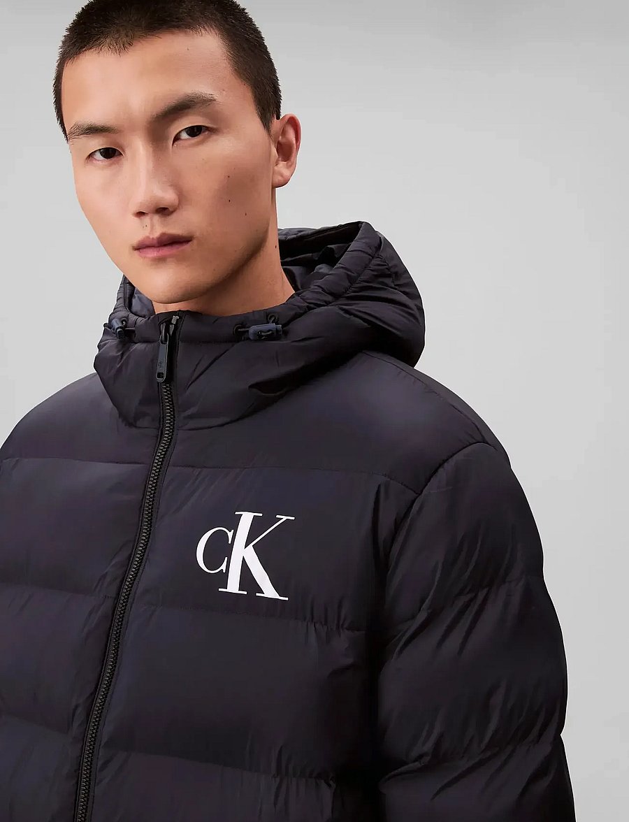 Calvin Klein Jeans - LS NYLON MONOGRAM PUFFER JKT - dunjakker - dark sapphire - 3
