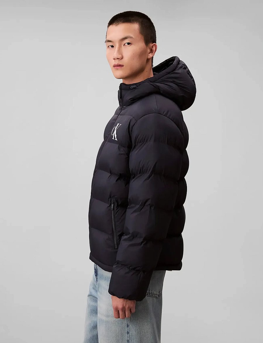 Calvin Klein Jeans - LS NYLON MONOGRAM PUFFER JKT - dunjakker - dark sapphire - 5