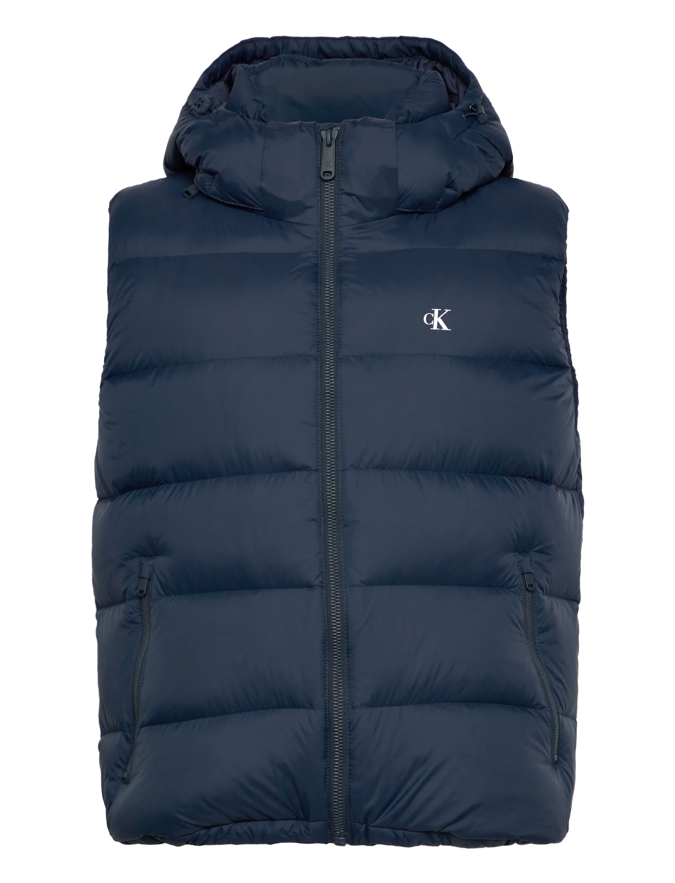 Calvin Klein Jeans SVLS NYLON ZIP OFF HOOD DOWN PUF - Calvin Klein Jeans - INK / navy