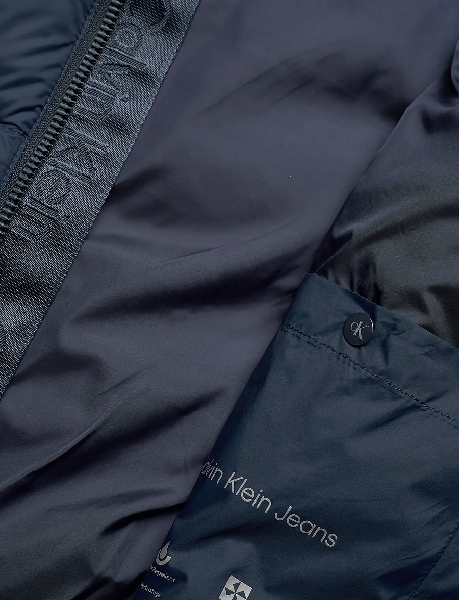Calvin Klein Jeans - SVLS NYLON ZIP OFF HOOD DOWN PUF - veste - ink - 4