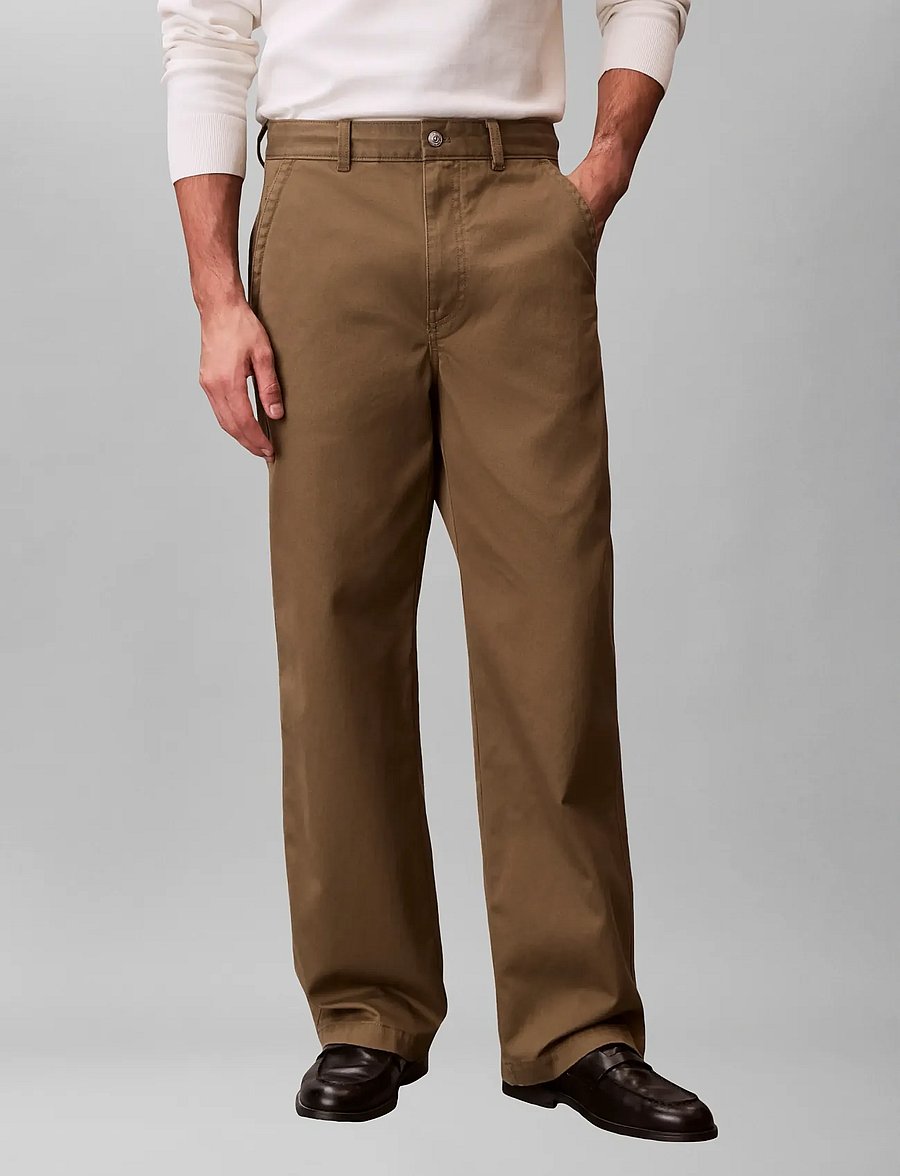 Calvin Klein Jeans - 90S BAGGY COTTON CHINO - chinos - capers - 3