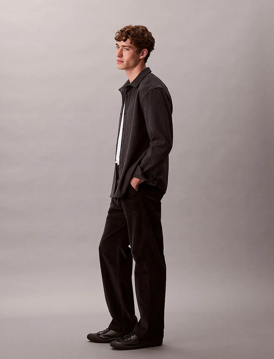 Calvin Klein Jeans - 90S STRAIGHT CORDUROY PANTS - black - 3