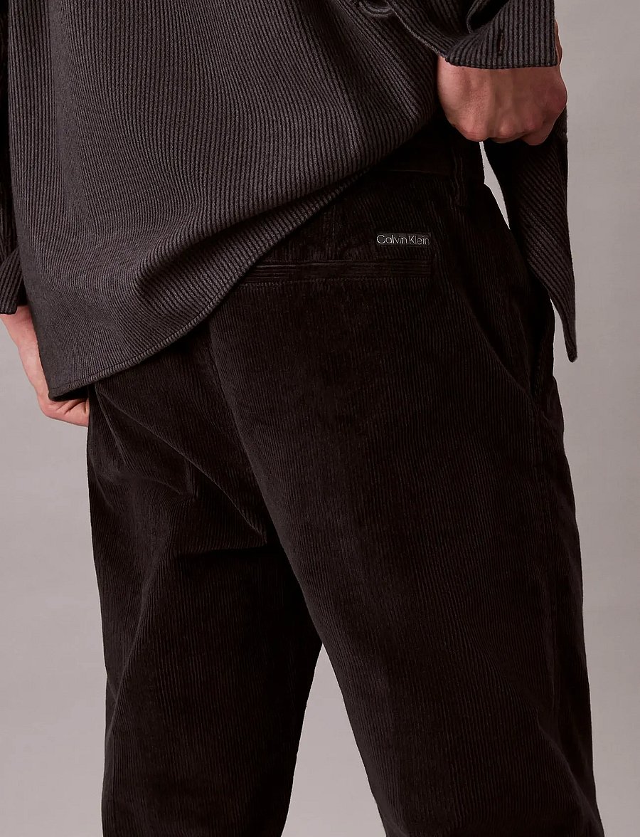 Calvin Klein Jeans - 90S STRAIGHT CORDUROY PANTS - black - 5
