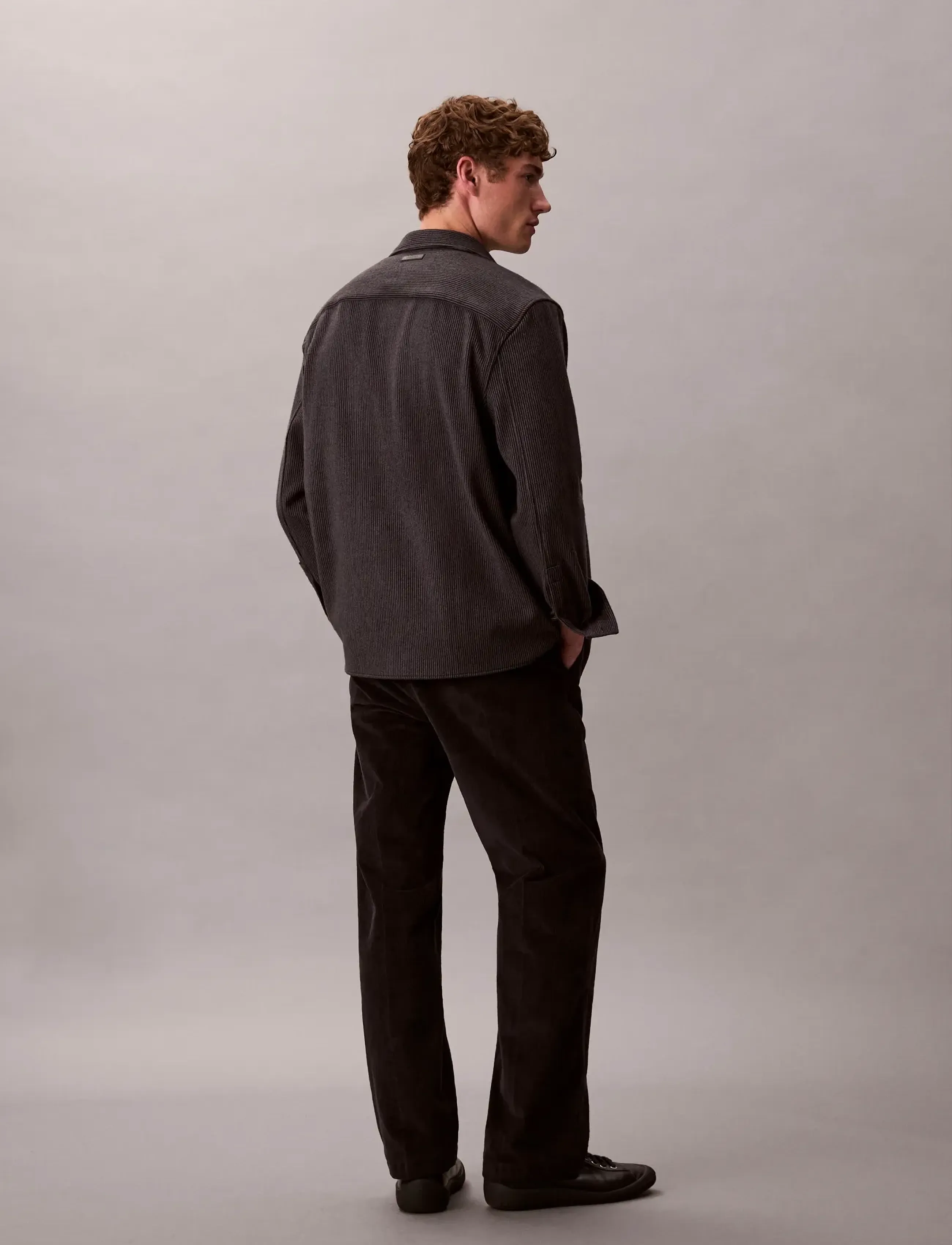 Calvin Klein Jeans - 90S STRAIGHT CORDUROY PANTS - black - 2