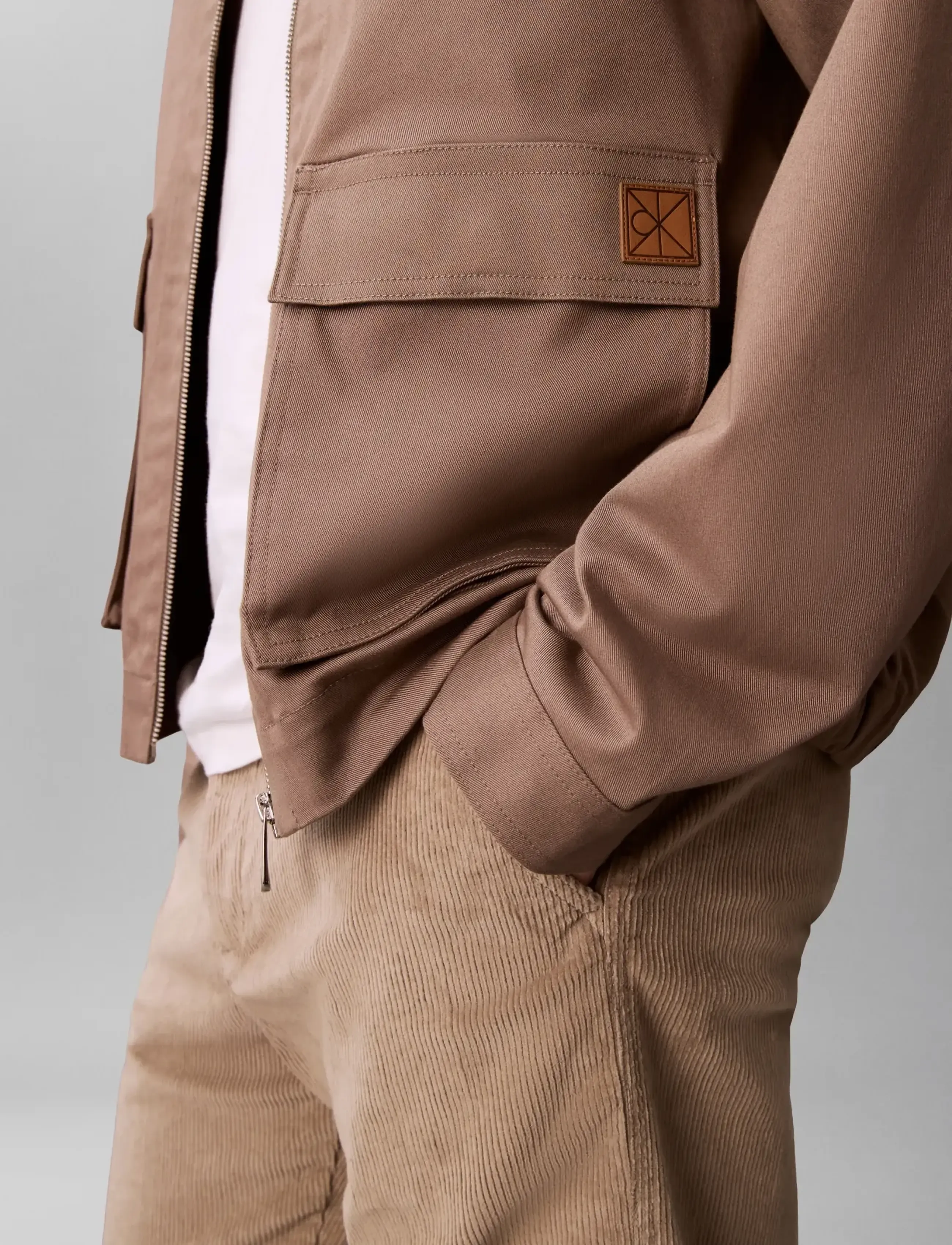 Calvin Klein Jeans - 90S STRAIGHT CORDUROY PANTS - vabaajapüksid - vintage khaki - 4