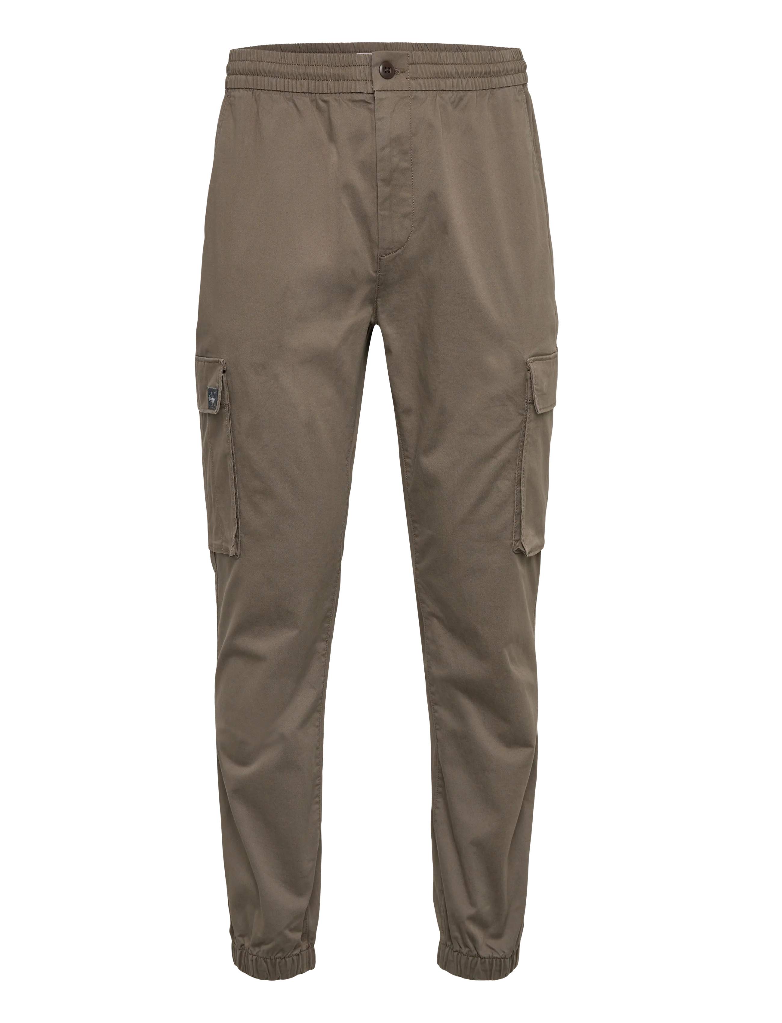Calvin Klein Jeans SKINNY ELASTIC COTTON CARGO PANT - Byxor - BUNGEE CORD / khaki/green