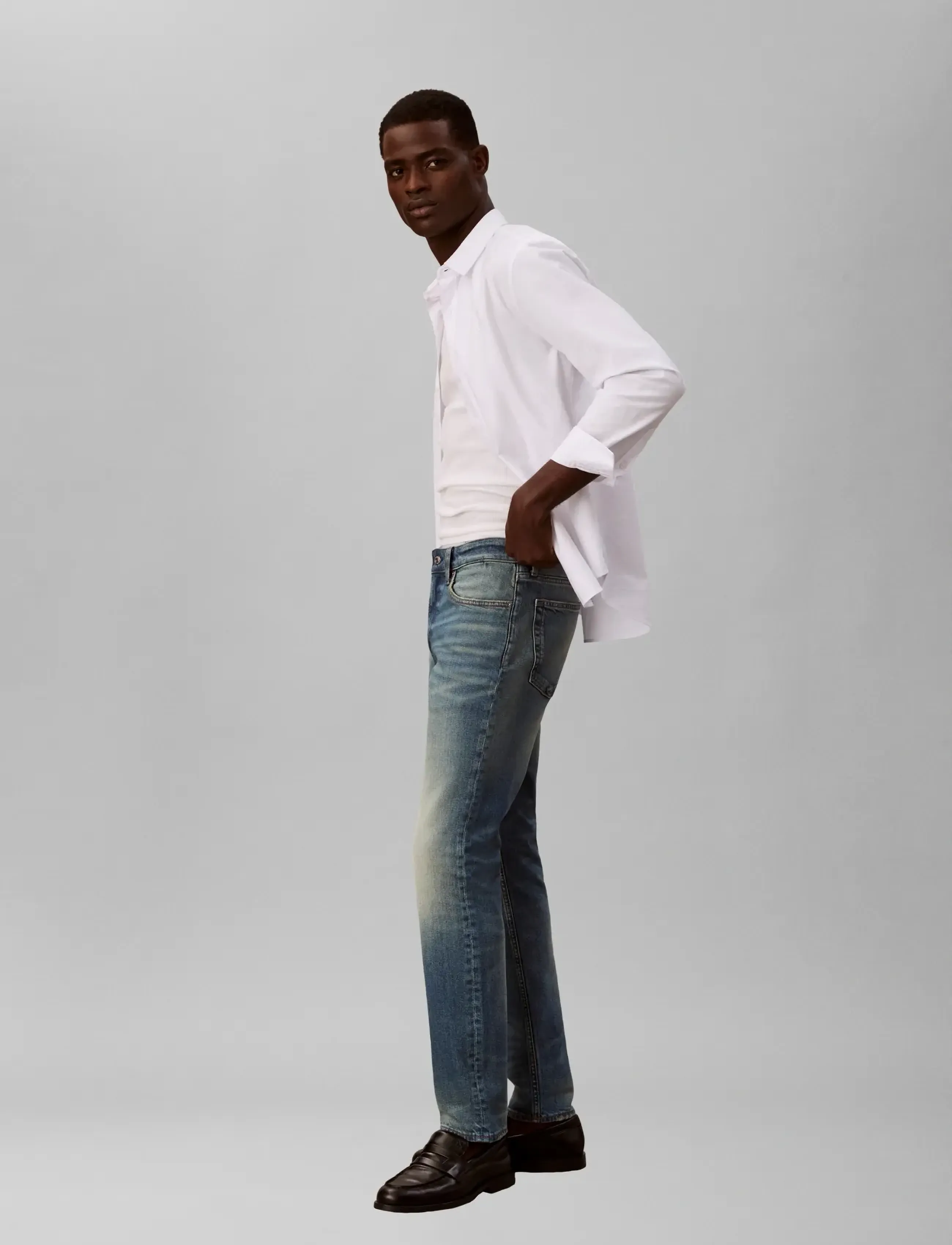 Calvin Klein Jeans - SLIM INDIGO CITRINE JEAN - slim fit jeans - indigo citrine - 2