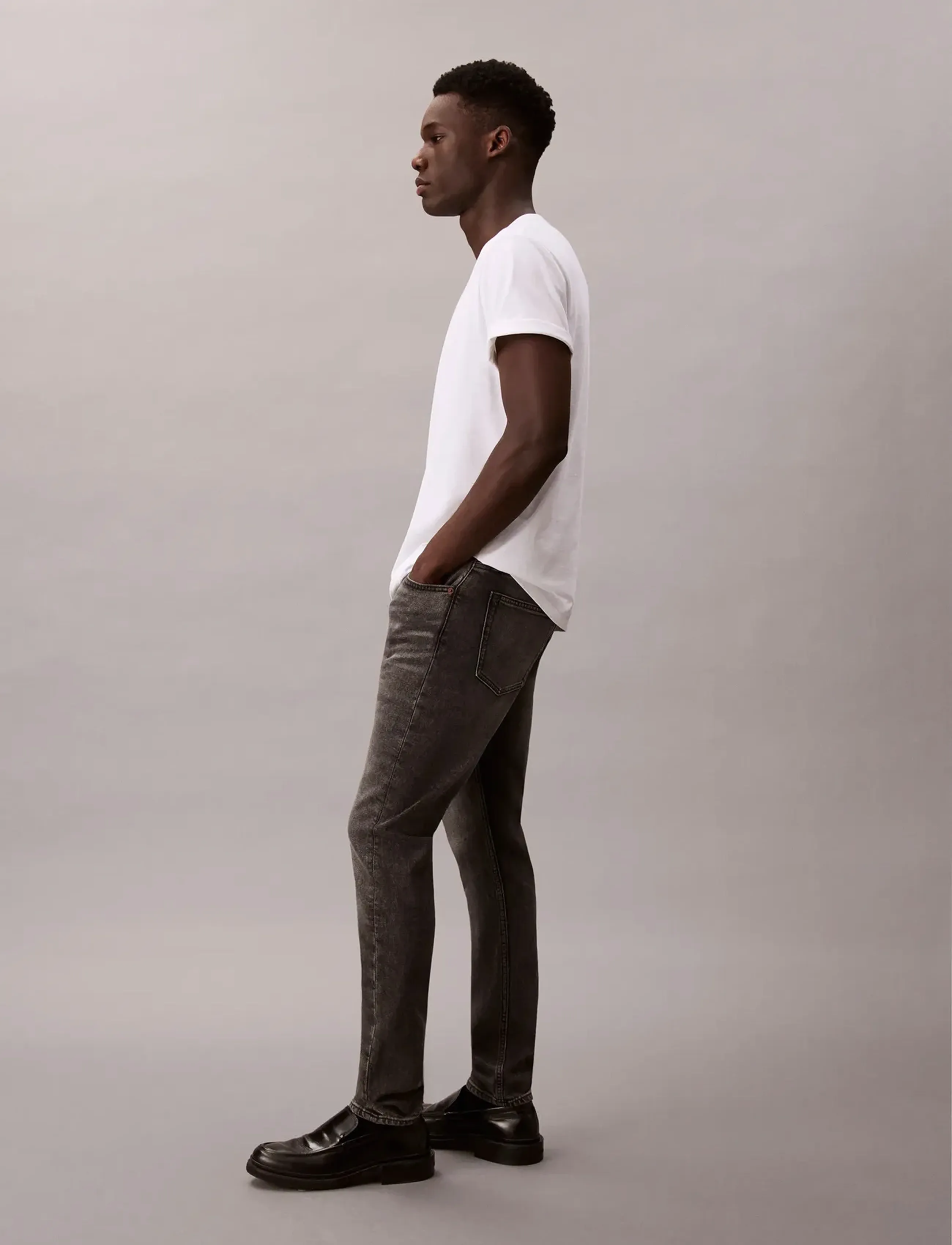 Calvin Klein Jeans - SLIM TAPER HEARST GREY JEAN - slim jeans - hearst grey - 3