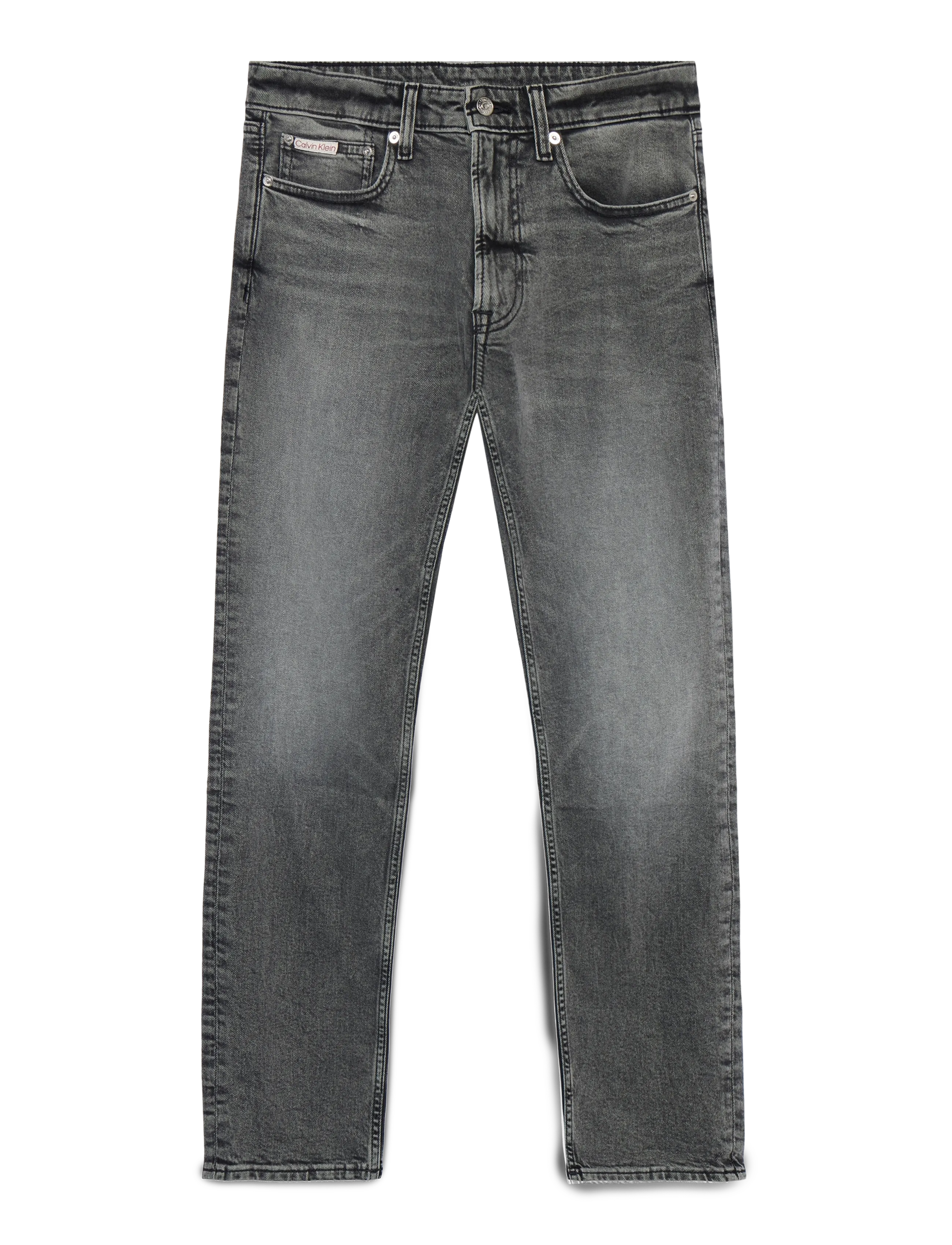 Calvin Klein Jeans SLIM PEWTER ROCK JEAN - Kitsad teksad - PEWTER ROCK / grey