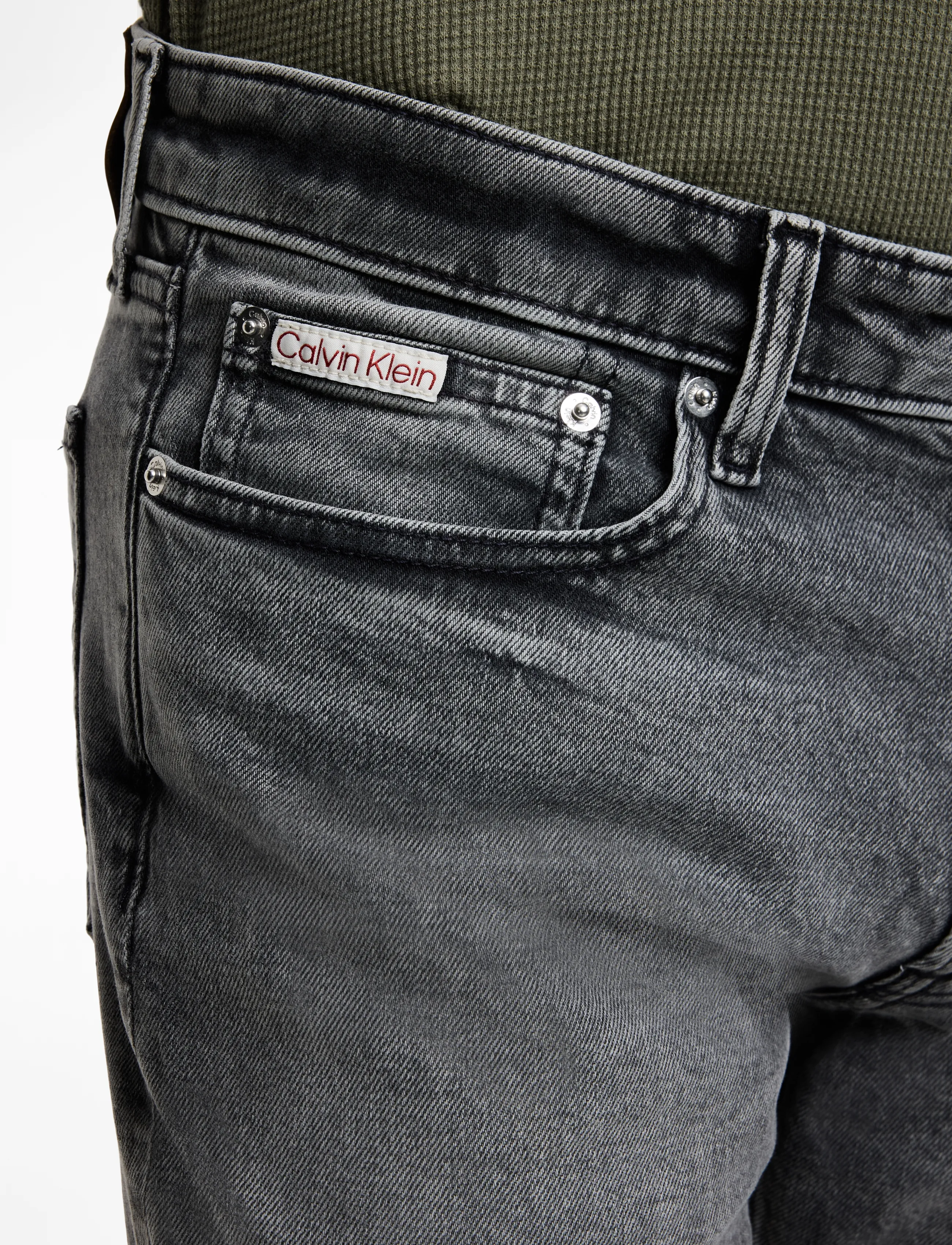 Calvin Klein Jeans - SLIM PEWTER ROCK JEAN - aptempti džinsai - pewter rock - 5