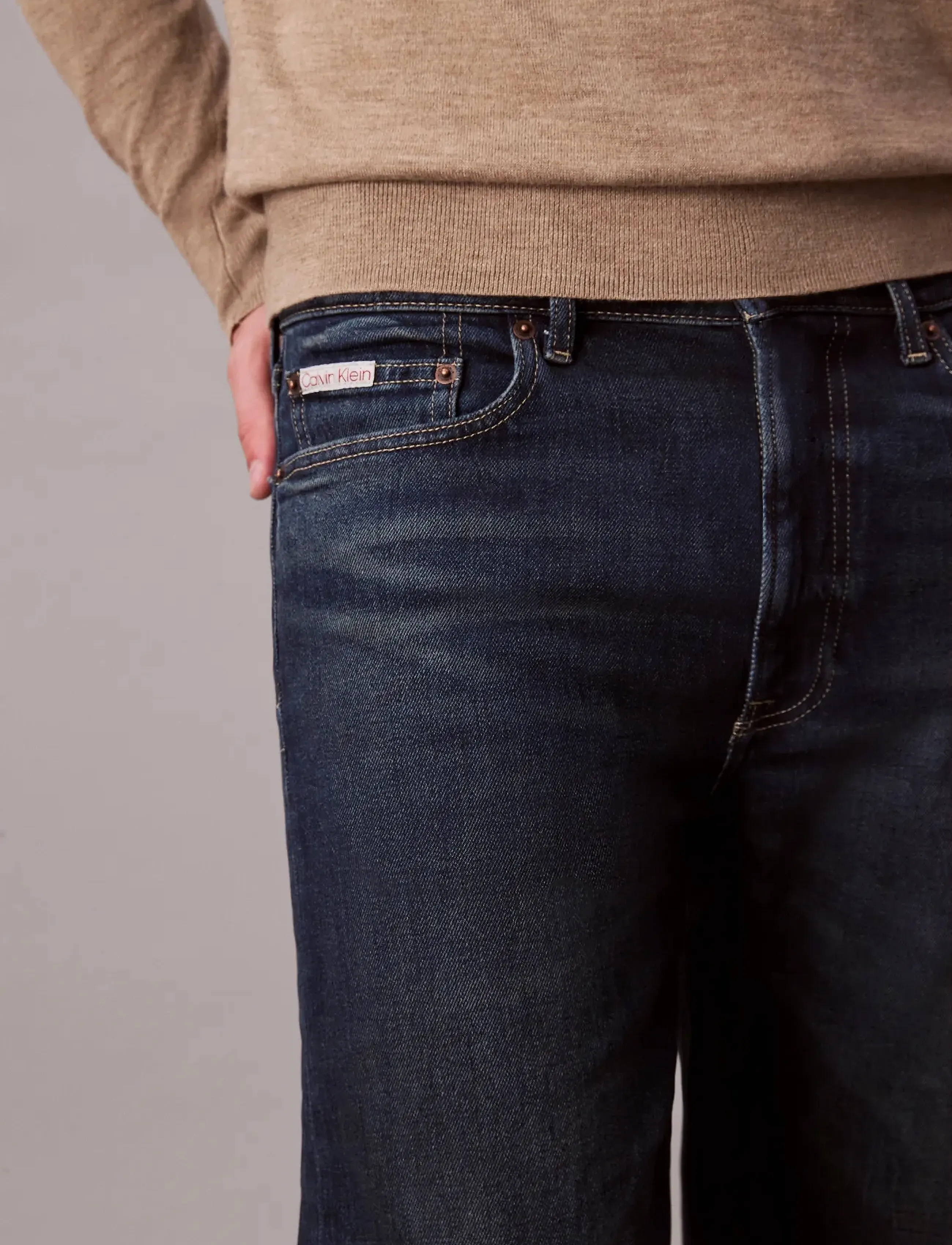 Calvin Klein Jeans - STNDRD STRGHT GILDED RINSE JEAN - beinar gallabuxur - gilded rinse - 3
