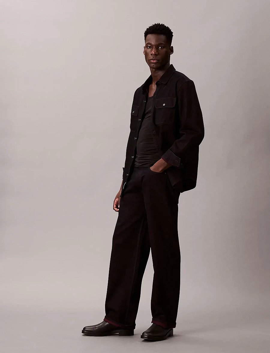 Calvin Klein Jeans - BAGGY MERLOT JEAN - weite jeans - merlot - 2