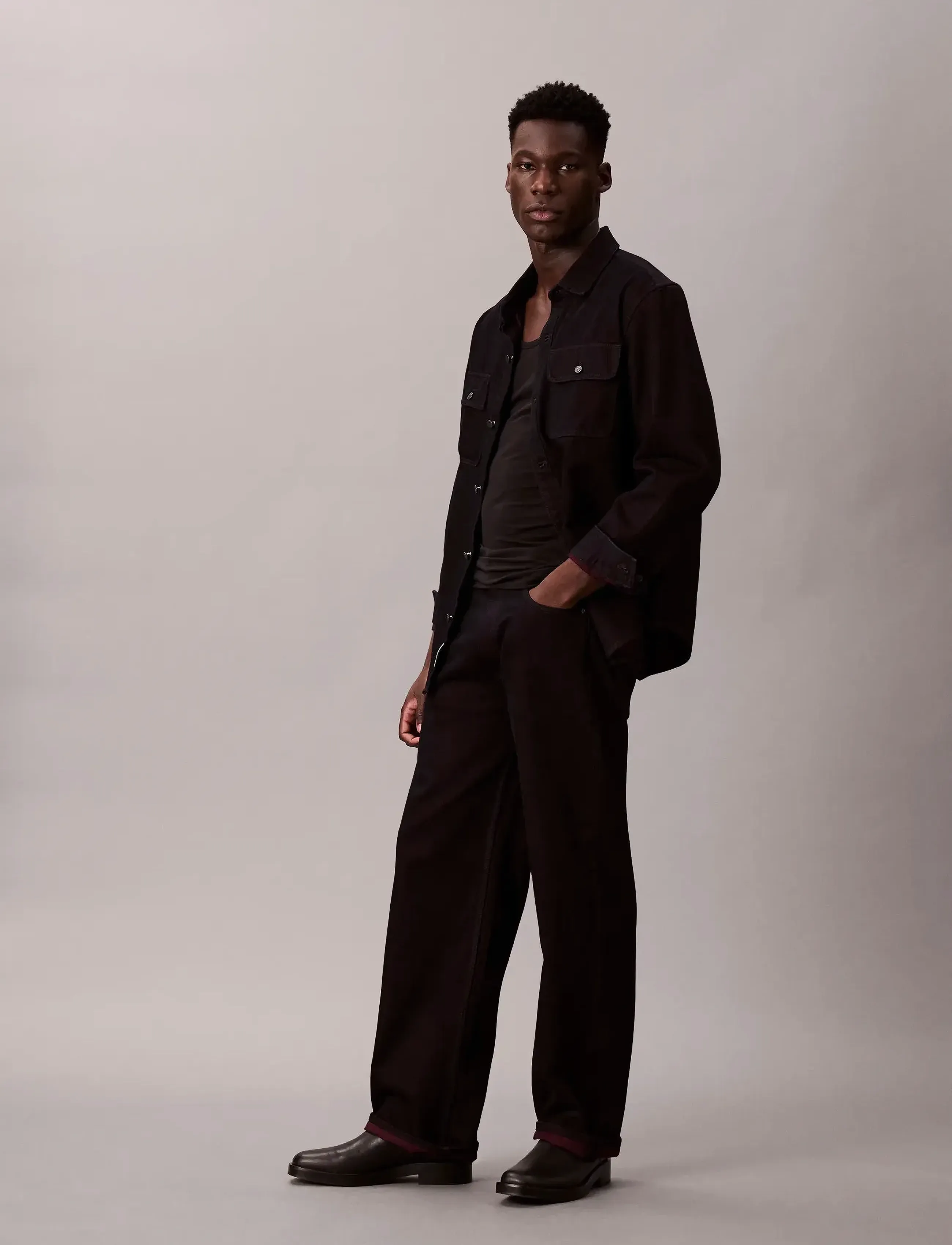 Calvin Klein Jeans - BAGGY MERLOT JEAN - rúmar gallabuxur - merlot - 2