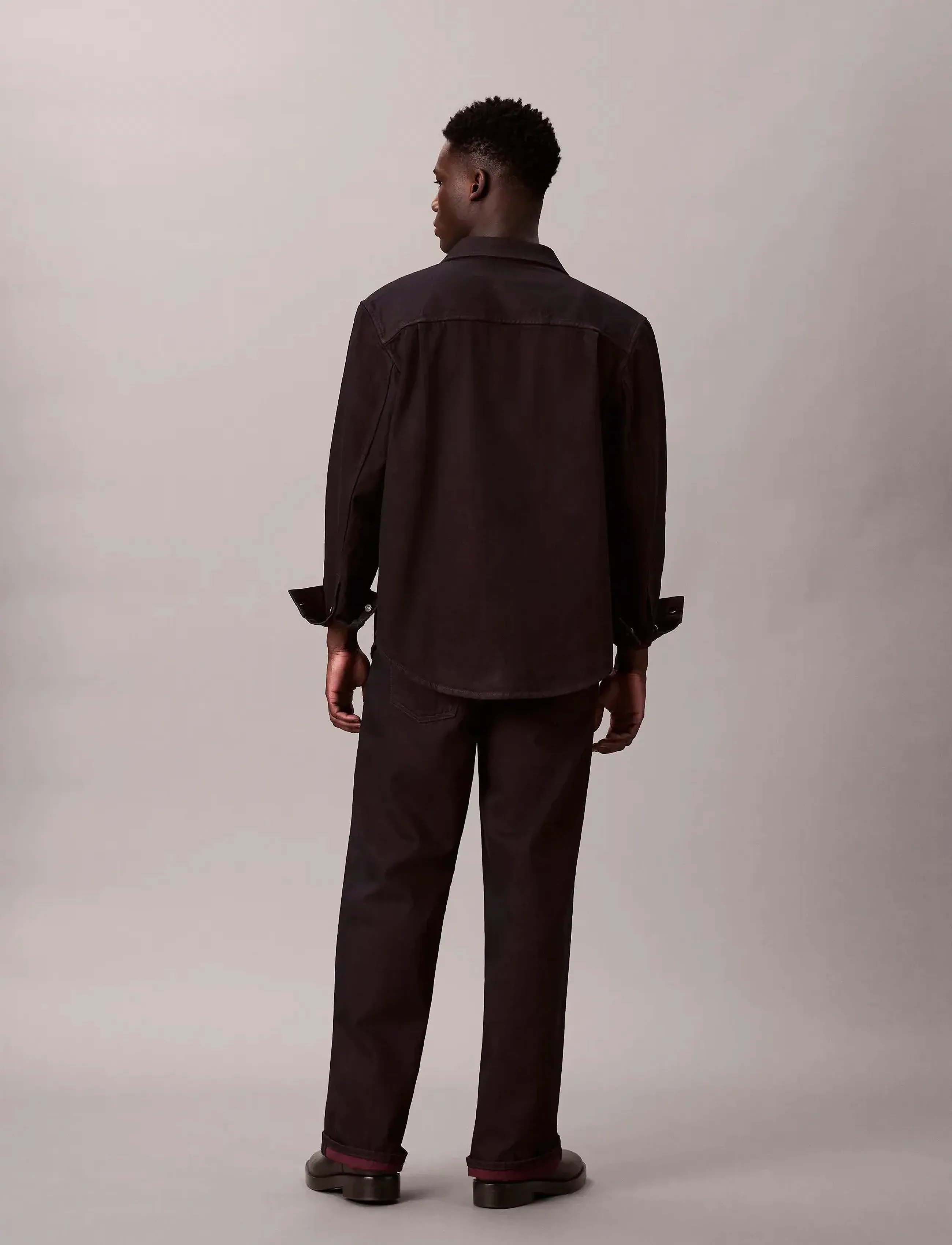 Calvin Klein Jeans - BAGGY MERLOT JEAN - rúmar gallabuxur - merlot - 4