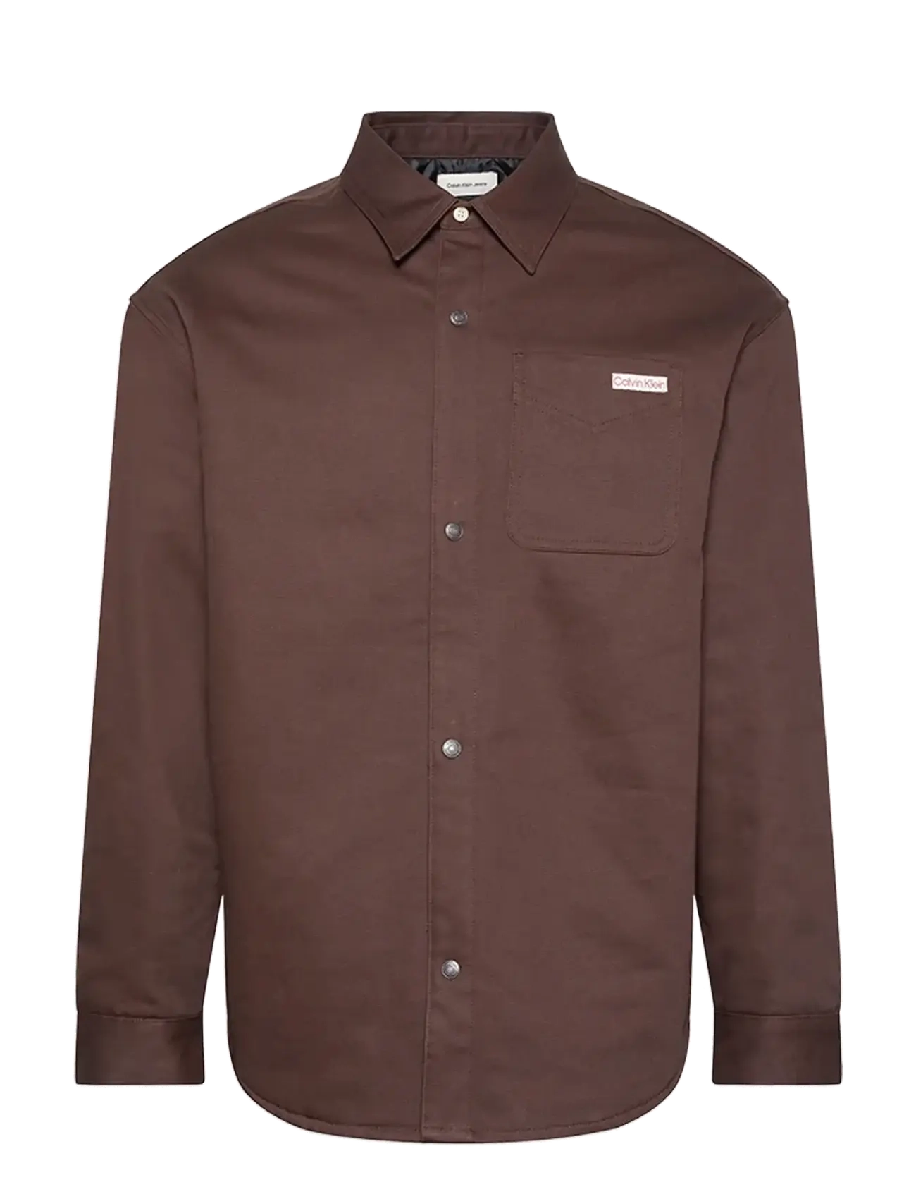 Calvin Klein Jeans 90S PADDED JAVA OVERSHIRT - Calvin Klein - JAVA / burgundy